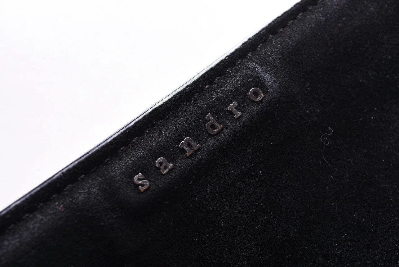 Sandro Women's Sandro Paris Suede Leather Crossbody Shoulder Bag Size ONE SIZE - 4 Thumbnail