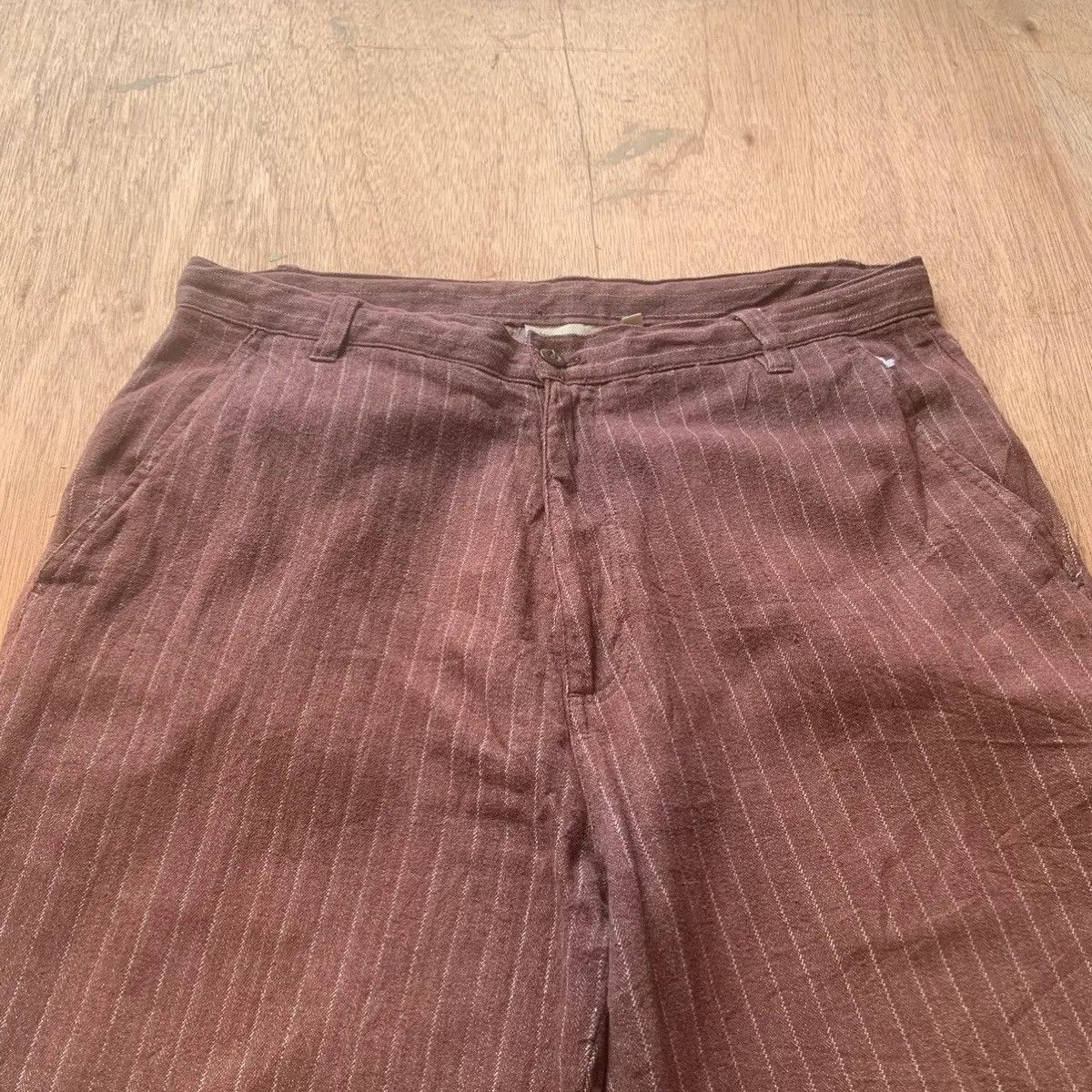 Beauty Beast 💥STEALS💥VIRGINVOYAGE JAPANESE 32x31 TROUSERS STRIPED PANTS Size US 32 / EU 48 - 6 Thumbnail