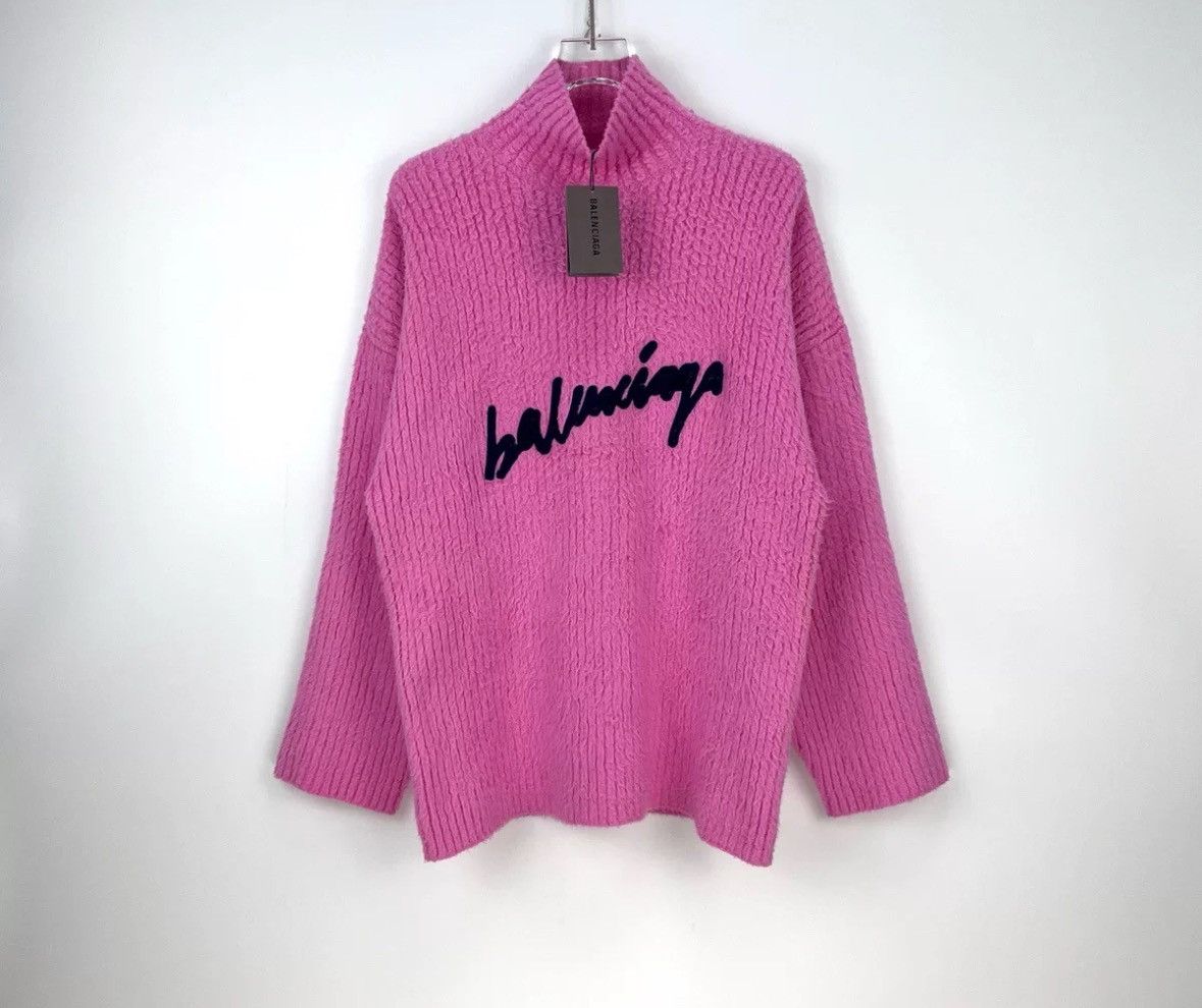 Balenciaga Balenciaga big sweater with pink sweater 2412-Nextarrow Size US XS / EU 42 / 0 - 3 Thumbnail