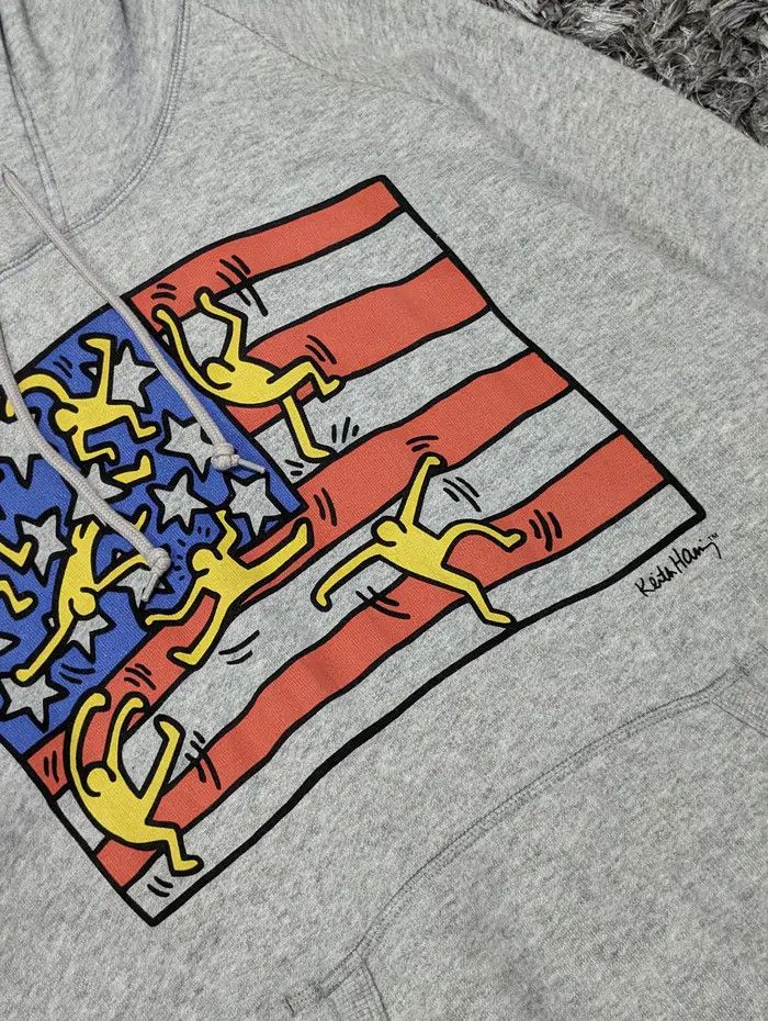 Keith Haring Keith Haring x UT Japan American Flag Sweatshirts Hoodie Size US XL / EU 56 / 4 - 3 Thumbnail