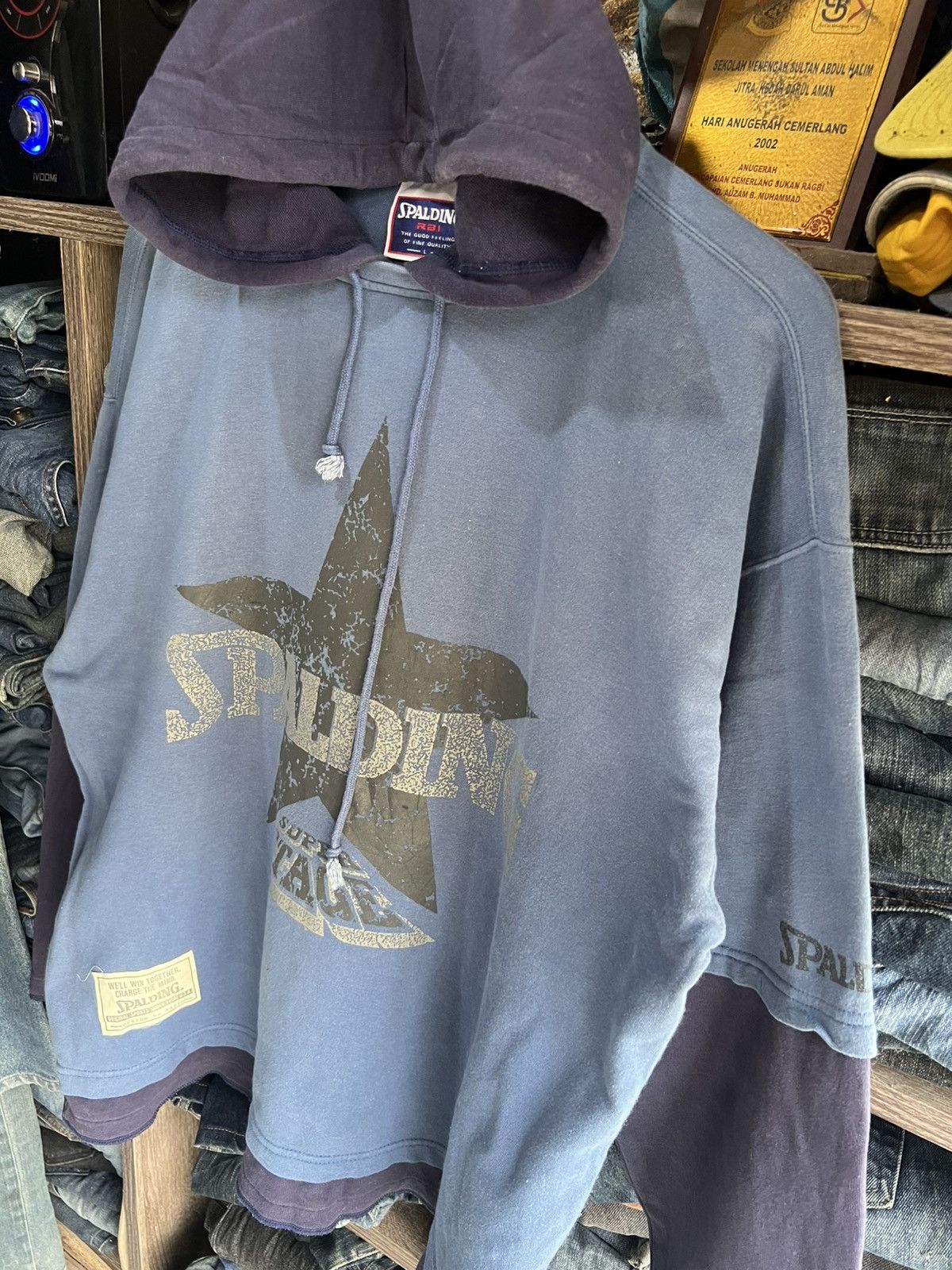 Spalding 🔥Vintage Spalding Super Stage Hoodie Size US L / EU 52-54 / 3 - 11 Thumbnail