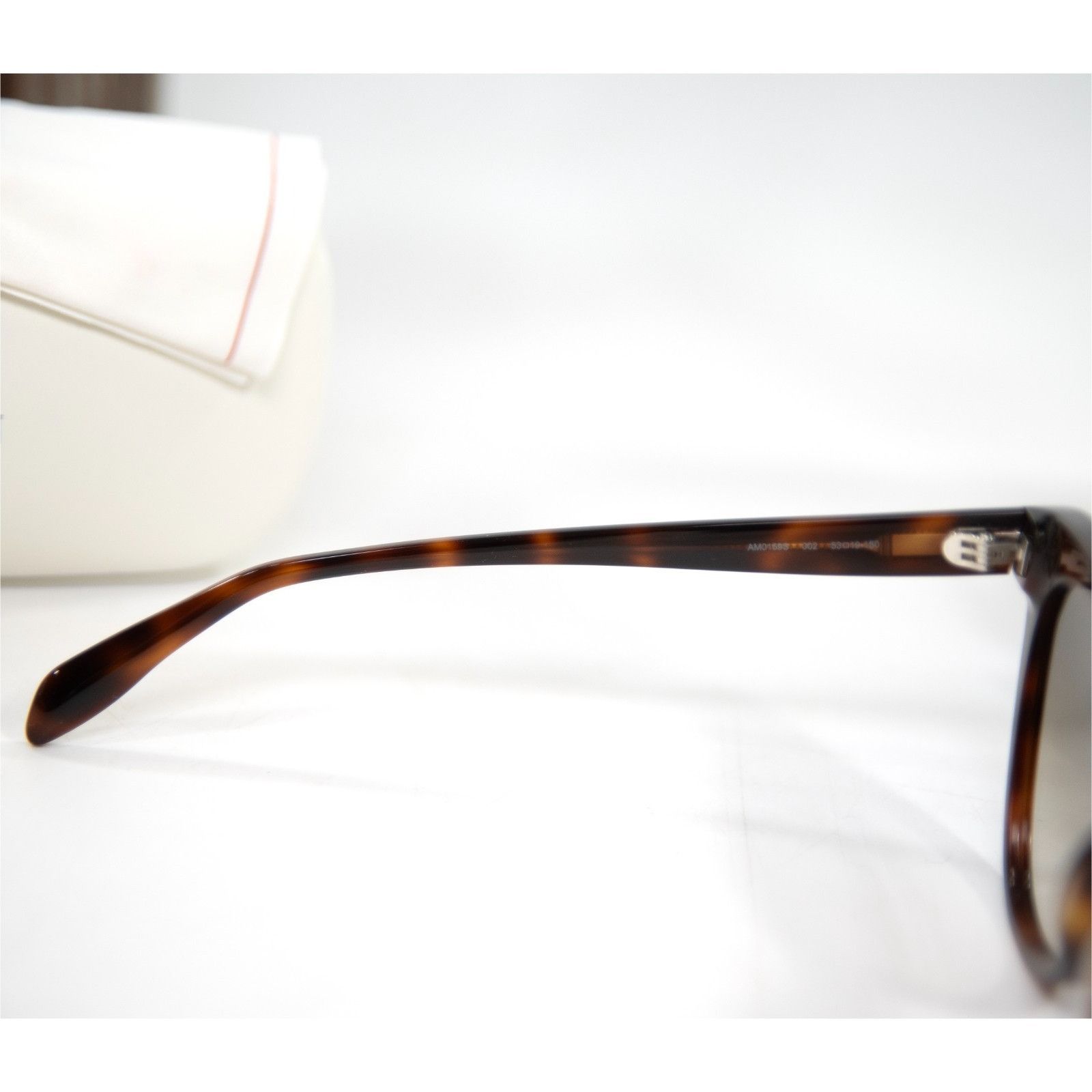 Alexander McQueen Alexander McQueen 3D Skull Tortoise Logo Havana Acrylic Sung Size ONE SIZE - 6 Thumbnail