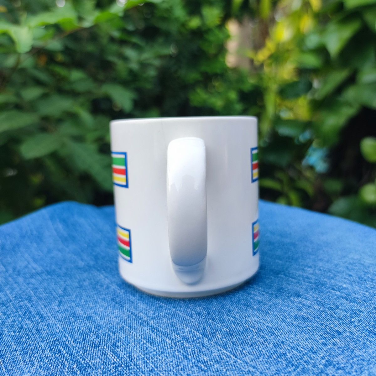 Vintage Mt. Clemens Pottery Personalized Alice Rainbow Striped Mug Size ONE SIZE - 4 Thumbnail