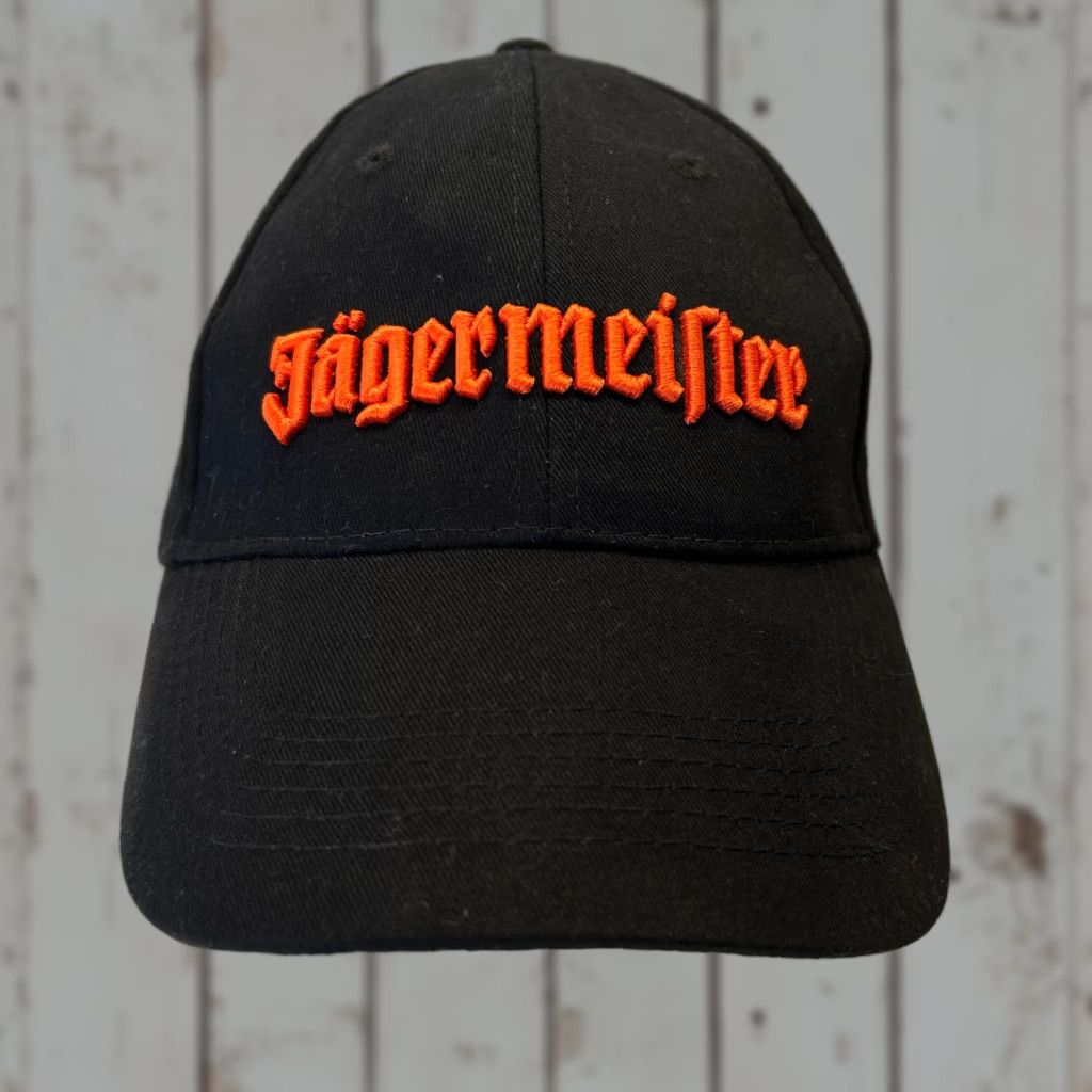 Vintage VINTAGE Jagermeister Strapback Dad Hat Black Deer Cross Patch Embroidered Orange Hat Adjustable Unisex Adults One Size Black 90s Hunting Sports USA Size ONE SIZE - 1 Thumbnail