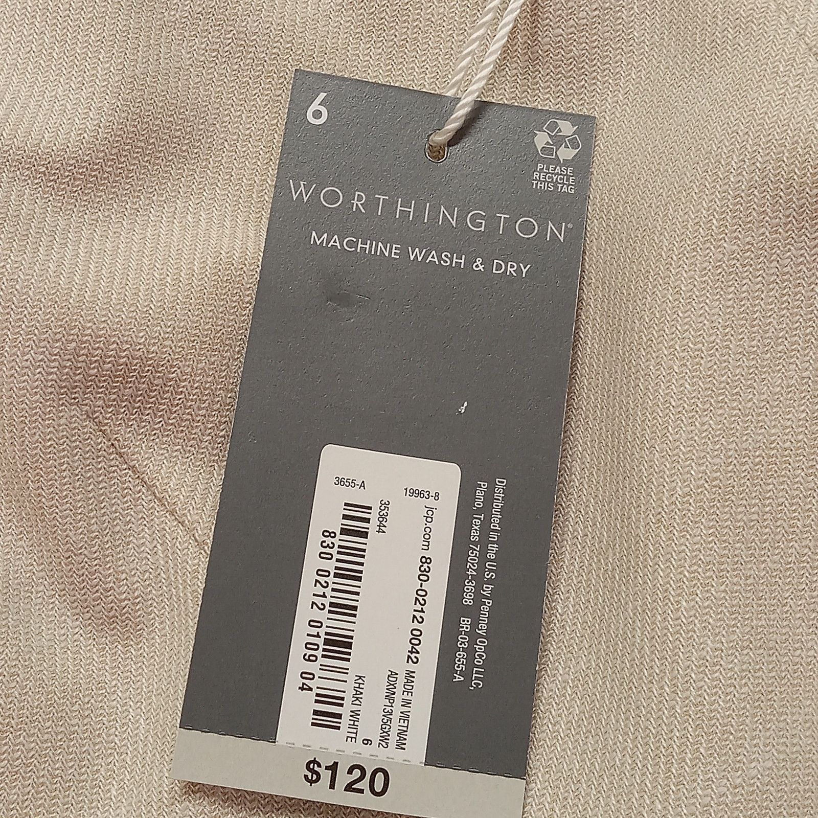 Worthington Worthington Blazer Jacket 6 Women's Biege Lined New Size S / US 4 / IT 40 - 5 Thumbnail