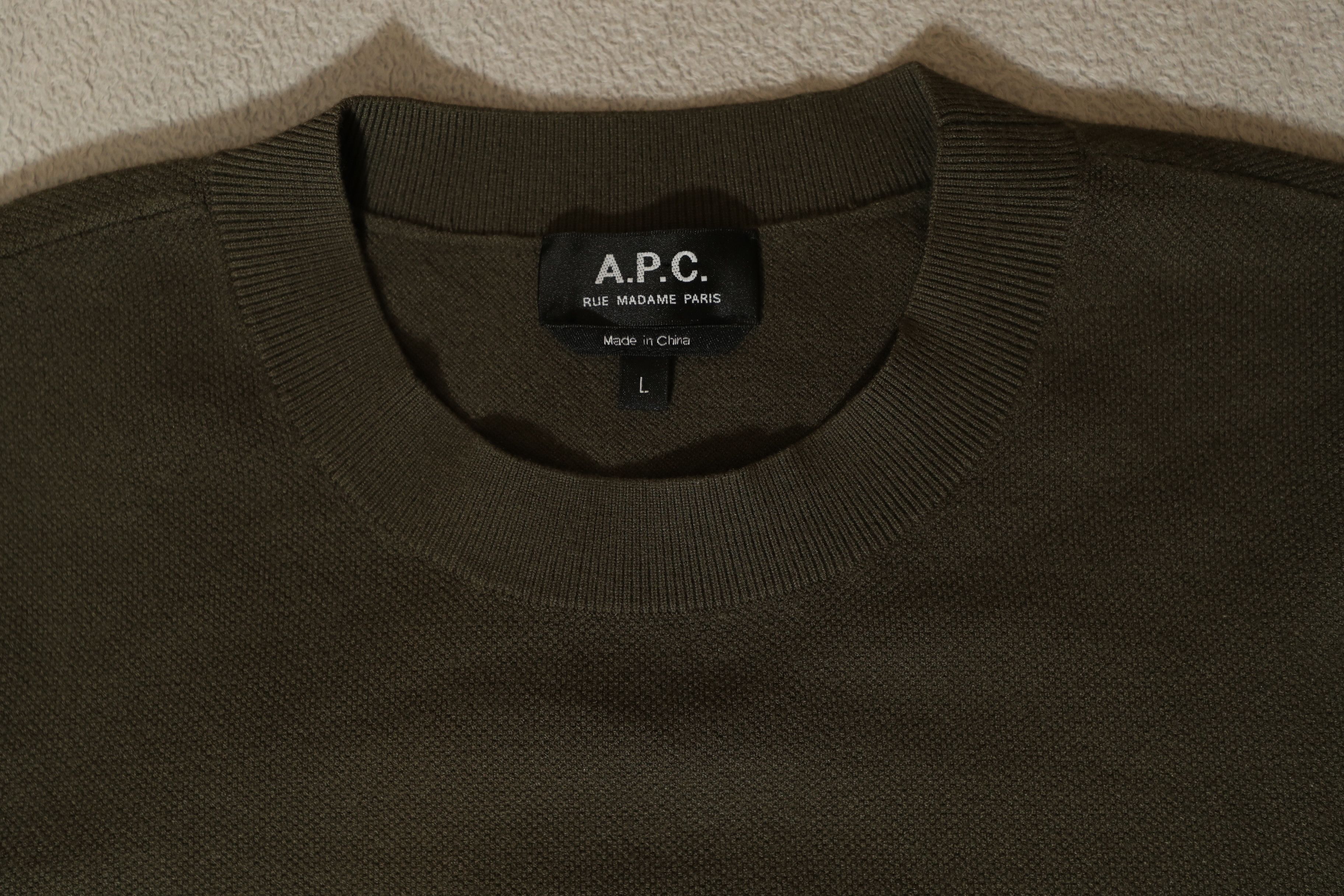 A.P.C. APC Rue Madame Paris Crewneck Sweater (L) Size US L / EU 52-54 / 3 - 4 Thumbnail