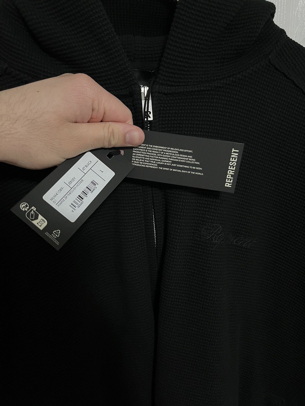 Represent Clo. Represent Waffle Knit Zip Hoodie Size US L / EU 52-54 / 3 - 2 Thumbnail