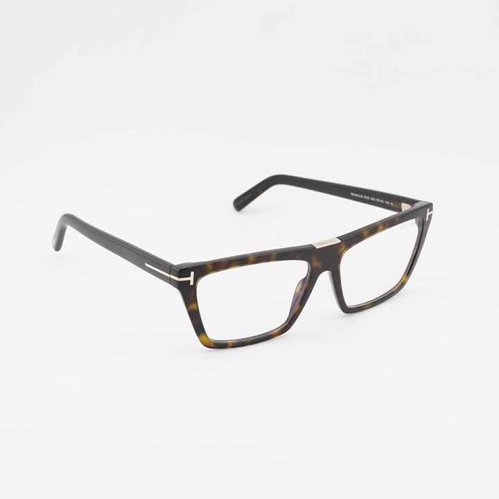 Tom Ford Tom Ford FT5912-B 052 Eyeglasses Havana 57mm Rectangle Frame Size ONE SIZE - 6 Thumbnail