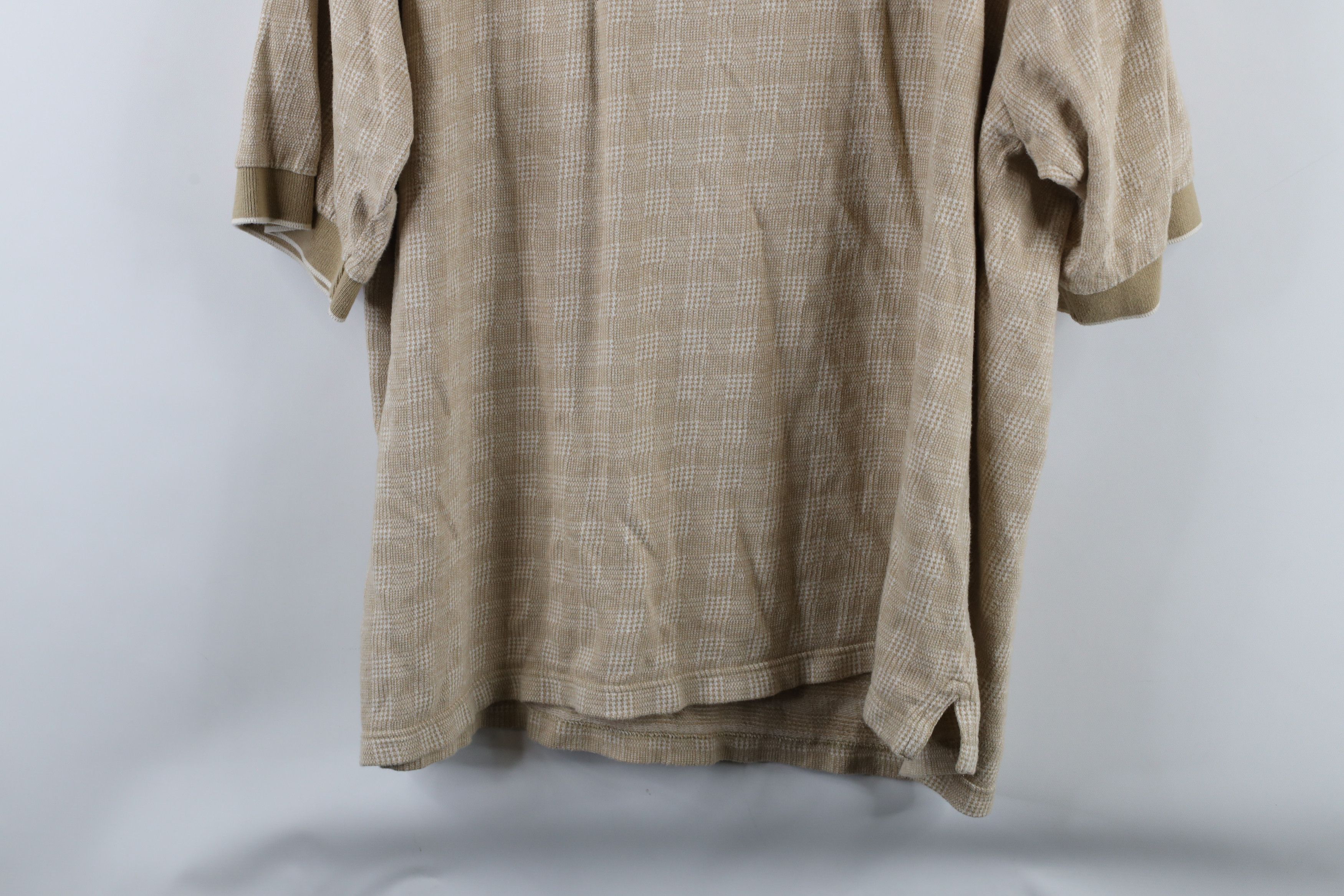 Vintage Vintage 90s Streetwear Houndstooth Collared Golf Polo Shirt Size US XL / EU 56 / 4 - 9 Thumbnail