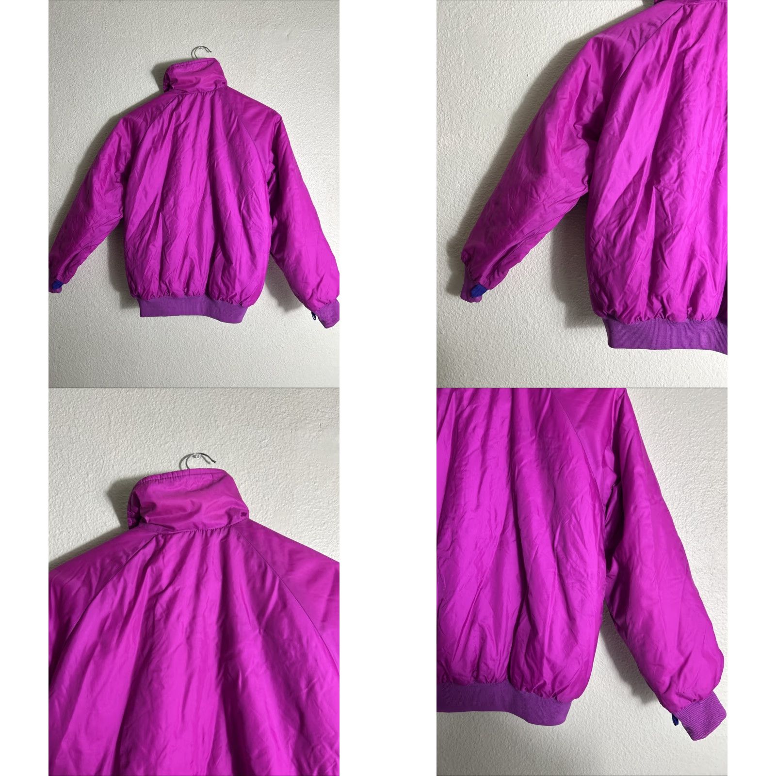 Pinko VINTAGE Columbia Women’s Jacket Reversible 90s Small Pink Purple Full Zip Puffer Size S / US 4 / IT 40 - 8 Thumbnail