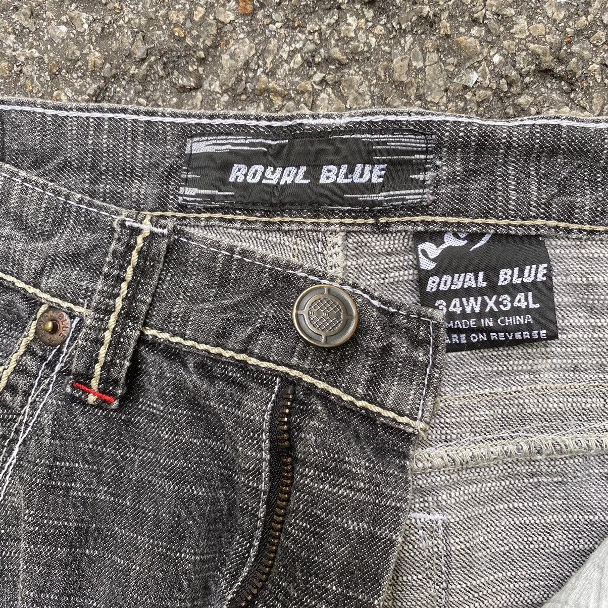 Southpole Y2K Baggy Jeans Royal Blue Faded Grey Denim Jnco Size US 34 / EU 50 - 6 Thumbnail