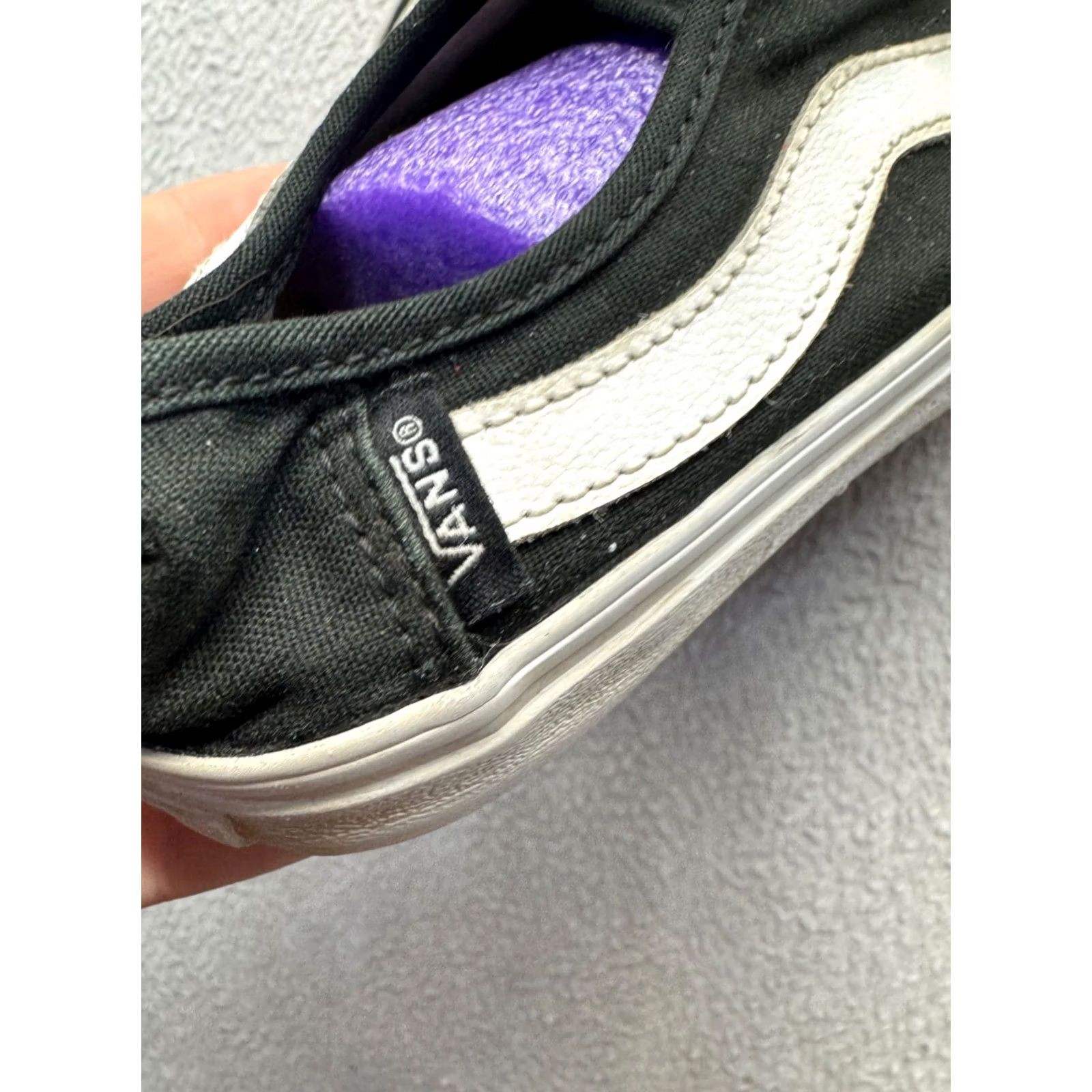 Vans VINTAGE Vans Old Skool Black & White Canvas Sneakers Size 7.5 Skater Womens Size US 8 / EU 41 - 7 Thumbnail