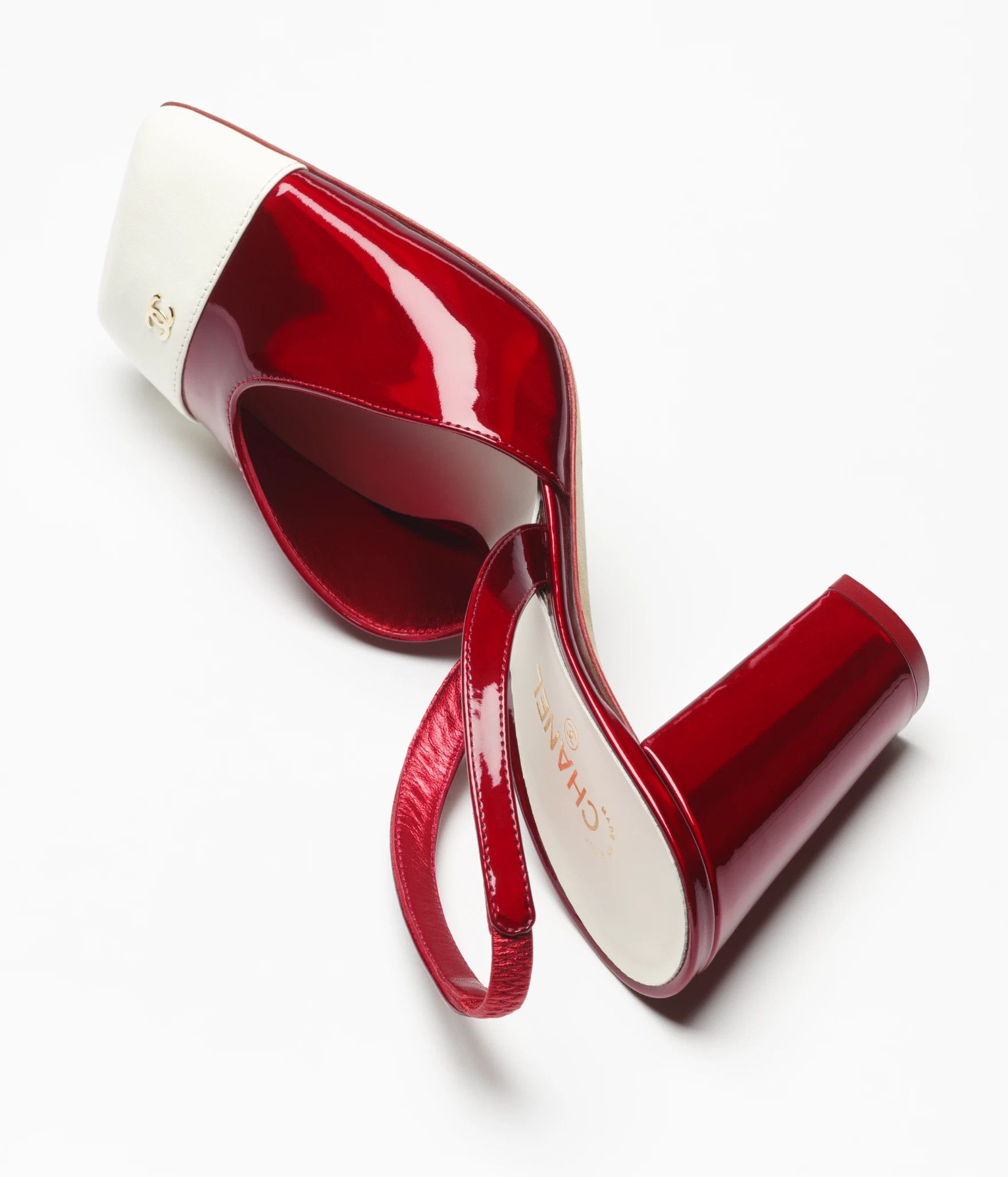 Chanel 26S Blazy White Square Toe CC Slingback Block Heel Pump 42 Size US 12 / IT 42 - 6 Thumbnail
