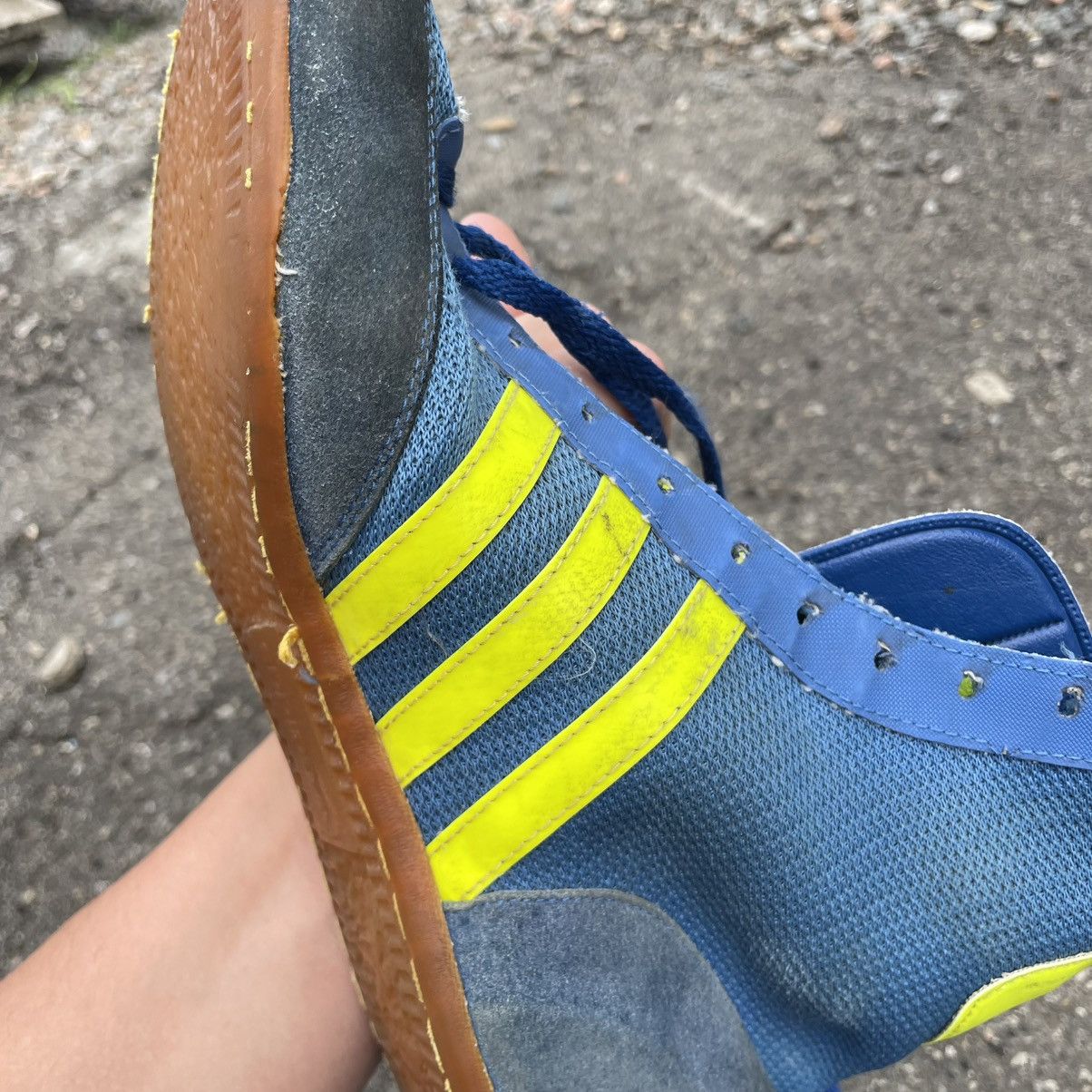 Adidas WEST GERMANY 90s Vintage Adidas Boxing High Boots Shoes Size US 7 / EU 40 - 11 Thumbnail