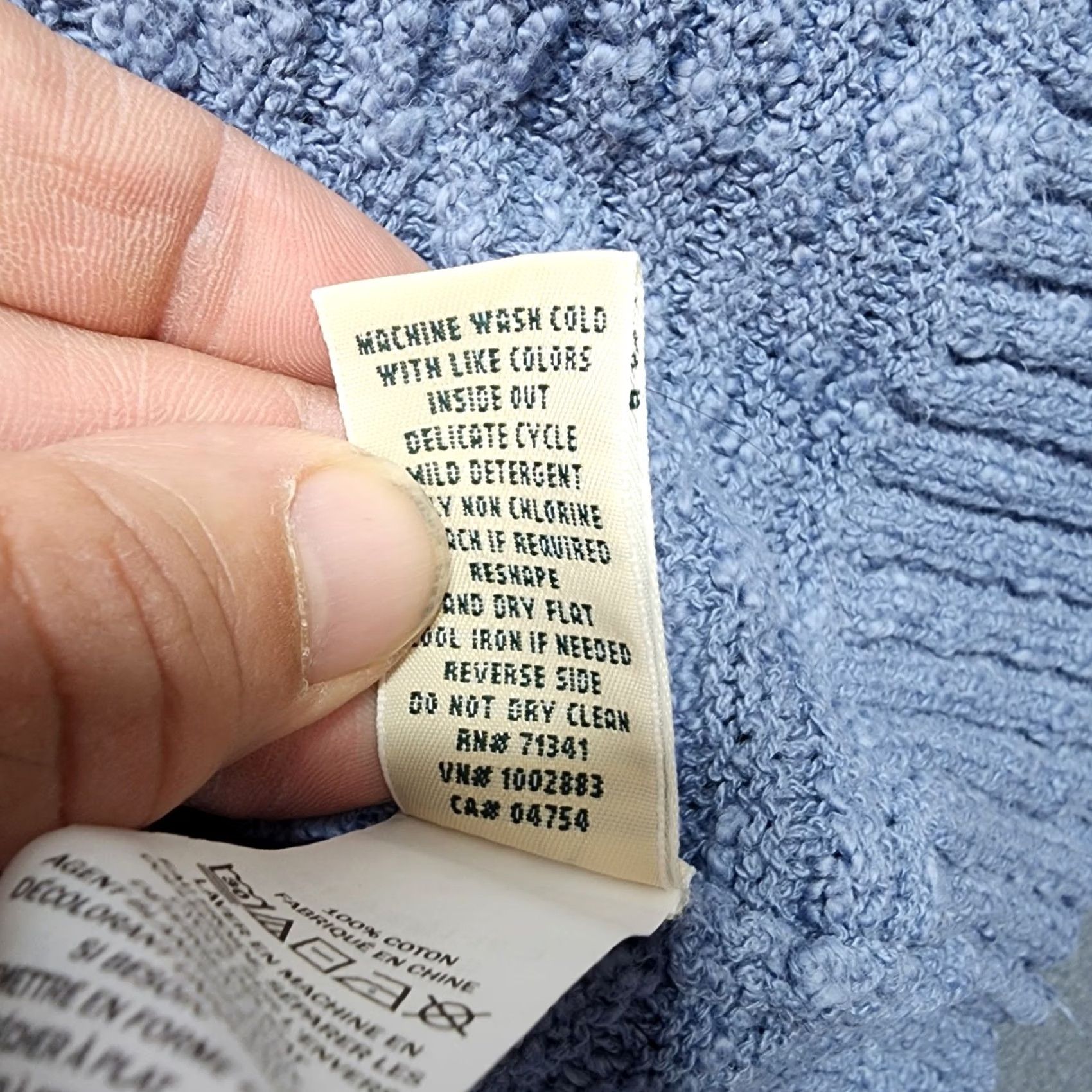 Vintage VINTAGE LL Bean Cardigan Open Front 1X Plus Womens Cotton Blue Casual Sweater Long Sleeve 100% Cotton Size XL / US 12-14 / IT 48-50 - 7 Thumbnail