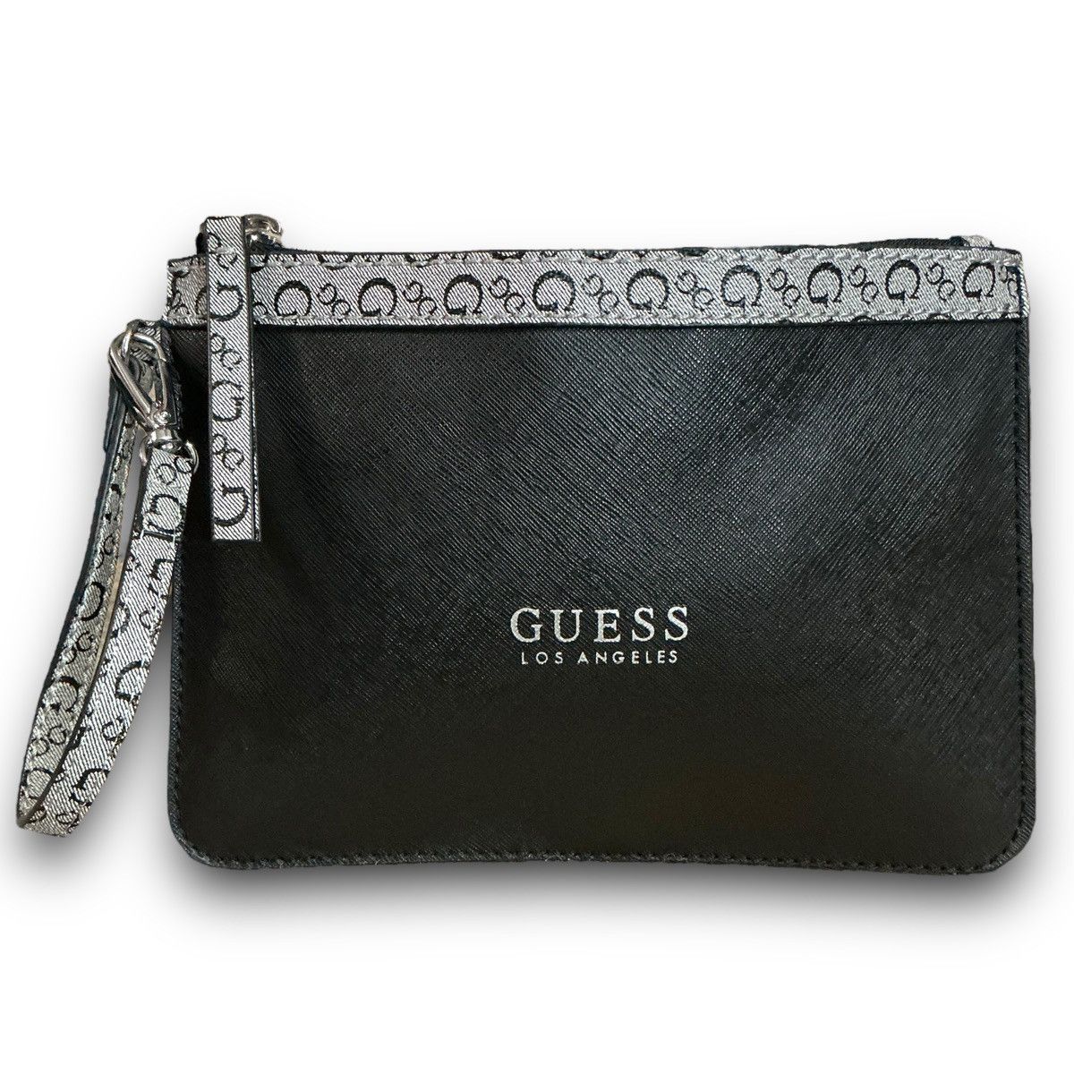 Guess Y2K Vintage Guess Large Black Gray Wristlet Pouch Size ONE SIZE - 9 Thumbnail