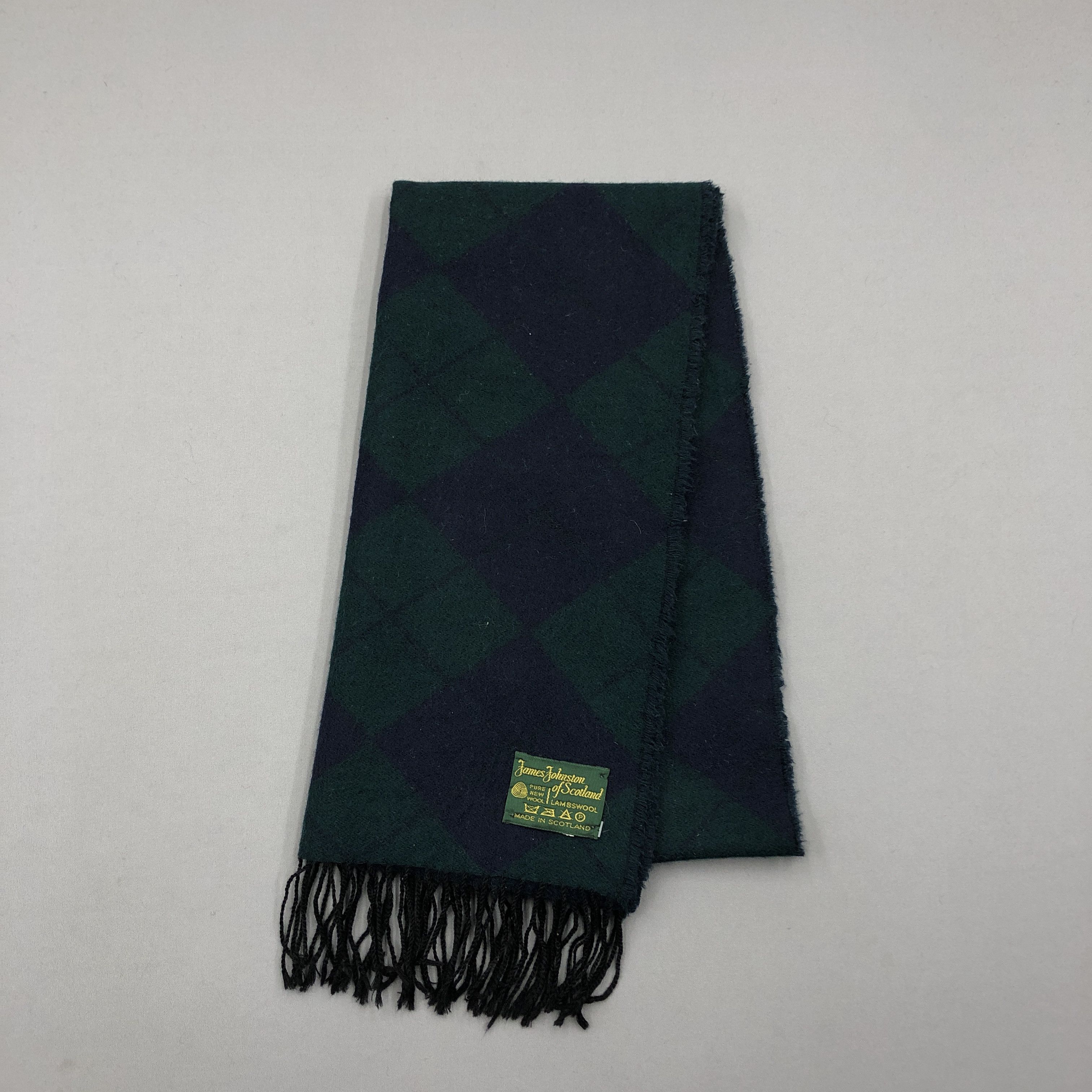 Johnstons Of Elgin Vintage James Johnston Scarf Muffler Wool Cashmere Scarves Size ONE SIZE - 4 Thumbnail