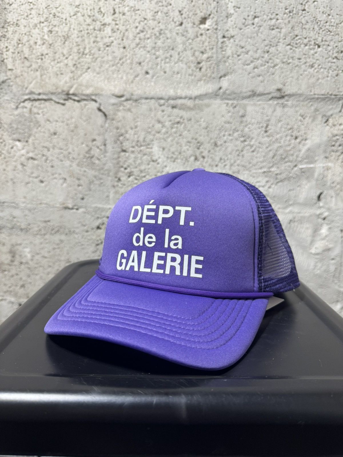 image of Gallery Dept French Logo Trucker Hat Purple, Men's
