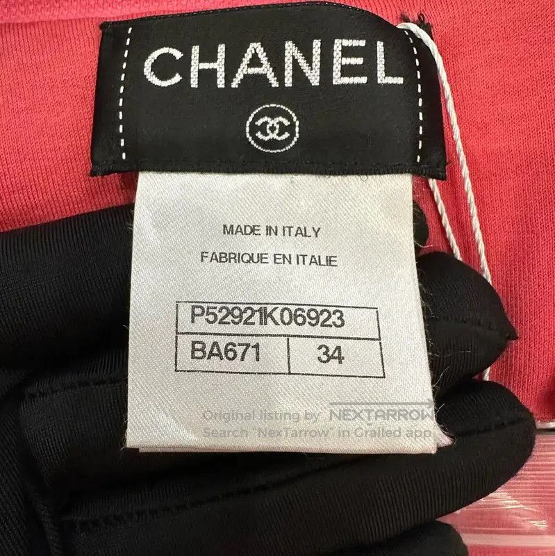 Chanel Chanel Pink Cotton Women's Jacket . Size XS / US 0-2 / IT 36-38 - 6 Thumbnail