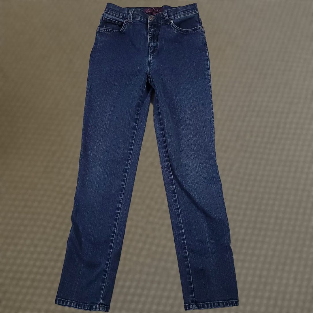 Gloria Vanderbilt Gloria Vanderbilt Jeans Women's 4 Blue Mid-Rise Straight Leg Stretch Demim Jeans? Size 27" / US 4 / IT 40 - 1 Thumbnail