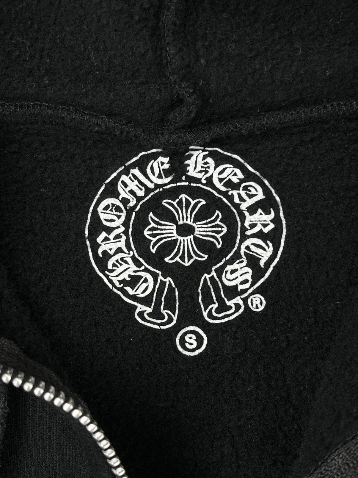 Chrome Hearts Chrome Hearts Silver Cross Logo Zip Up Hoodie Black Size S / US 4 / IT 40 - 7 Thumbnail