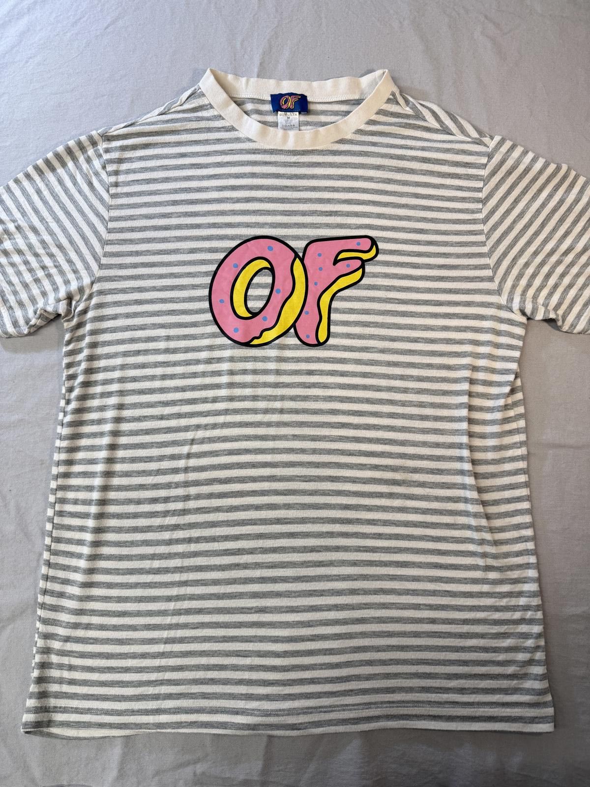Designer OFWGKTA Striped T-shirt Odd Future Logo Donuts Striped Tee Size US M / EU 48-50 / 2 - 1 Thumbnail