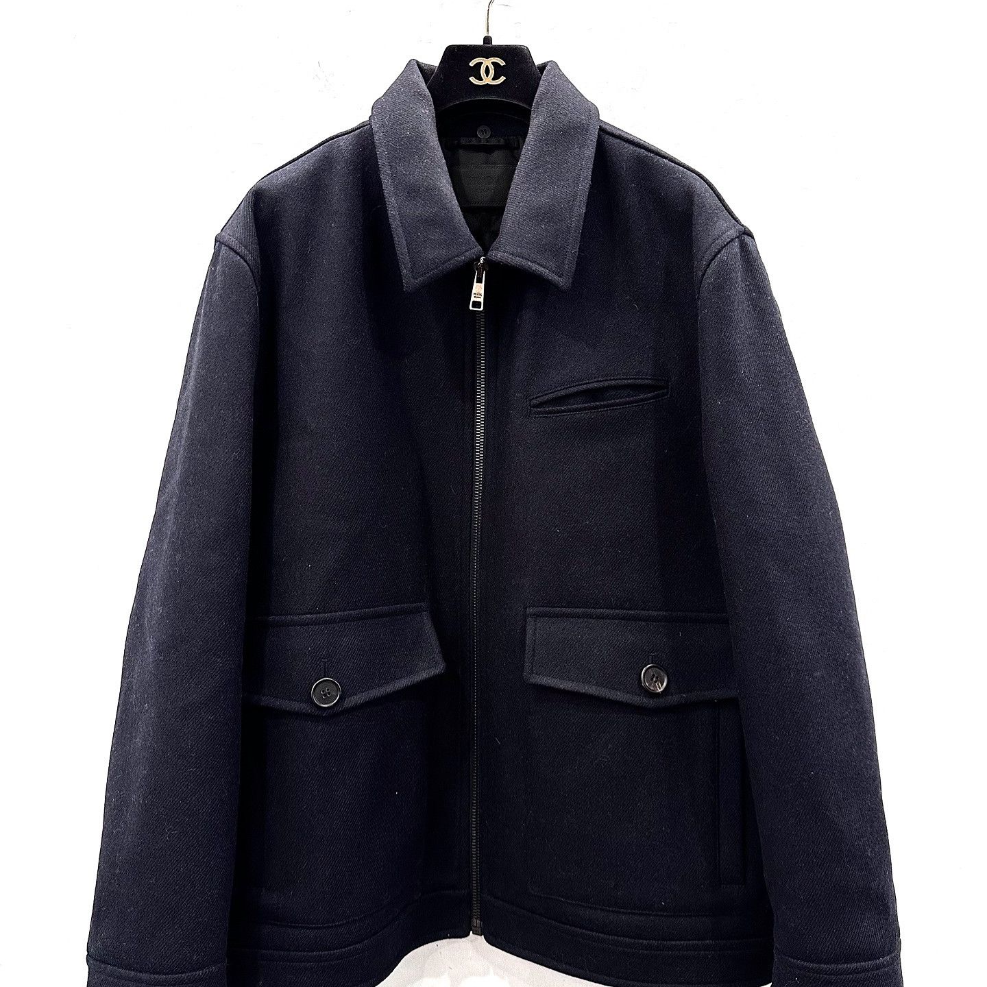 Prada Prada Wool Zip Jacket Size XL Size US XL / EU 56 / 4 - 1 Thumbnail