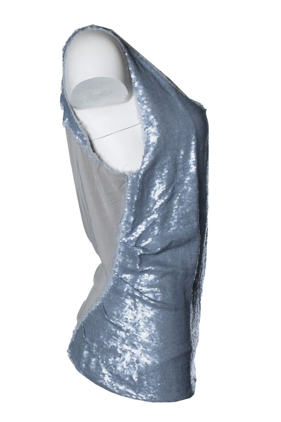 Donna Karan Donna Karan, grey metallic sequinned top Size M / US 6-8 / IT 42-44 - 5 Thumbnail