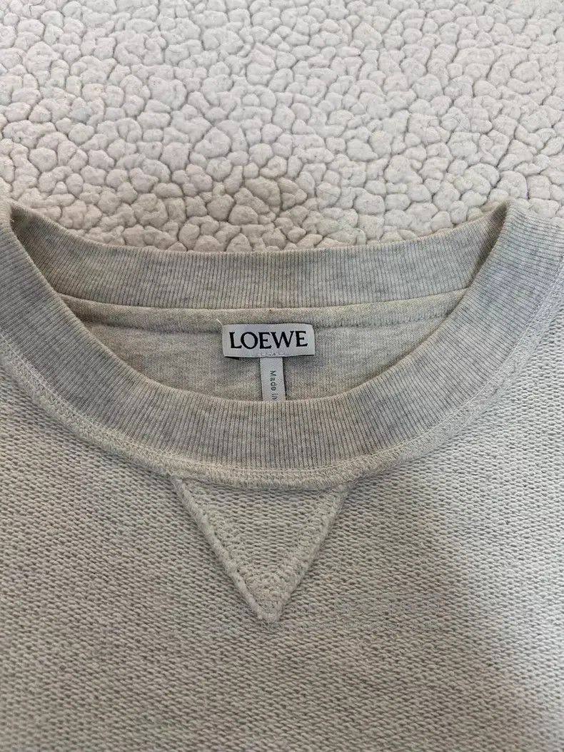 Loewe Loewe Embroidered Logo Gray Sweatshirt Size M / US 6-8 / IT 42-44 - 3 Thumbnail