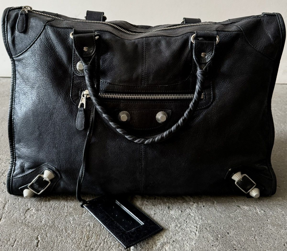 Balenciaga RARE Balenciaga - 2000’s - XL Le City - Lambskin Work Bag Size ONE SIZE - 6 Thumbnail