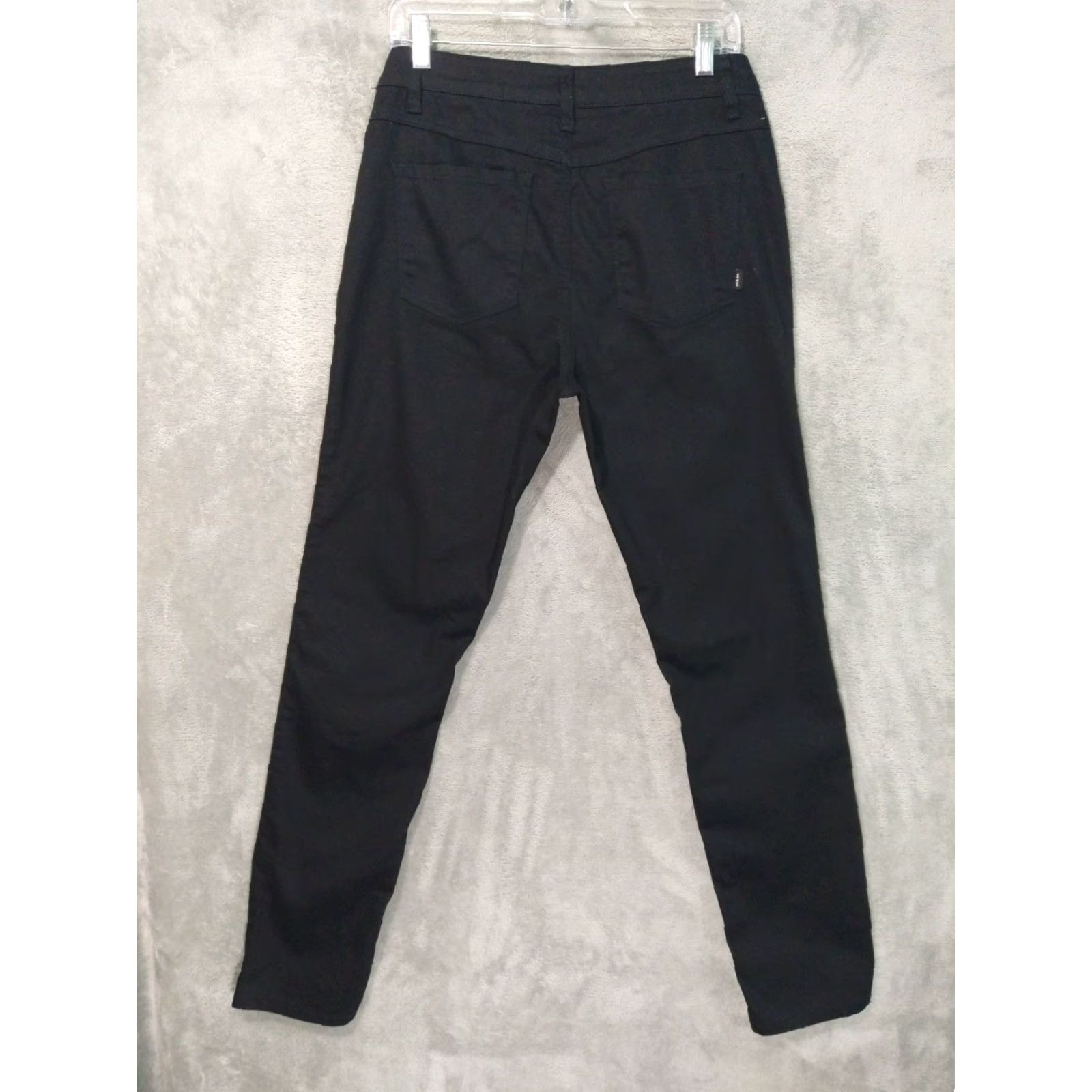 Prana prAna Jeans Womens 6 Black Denim Skinny Mid Rise Stretch Dark Wash Size 28" / US 6 / IT 42 - 2 Thumbnail