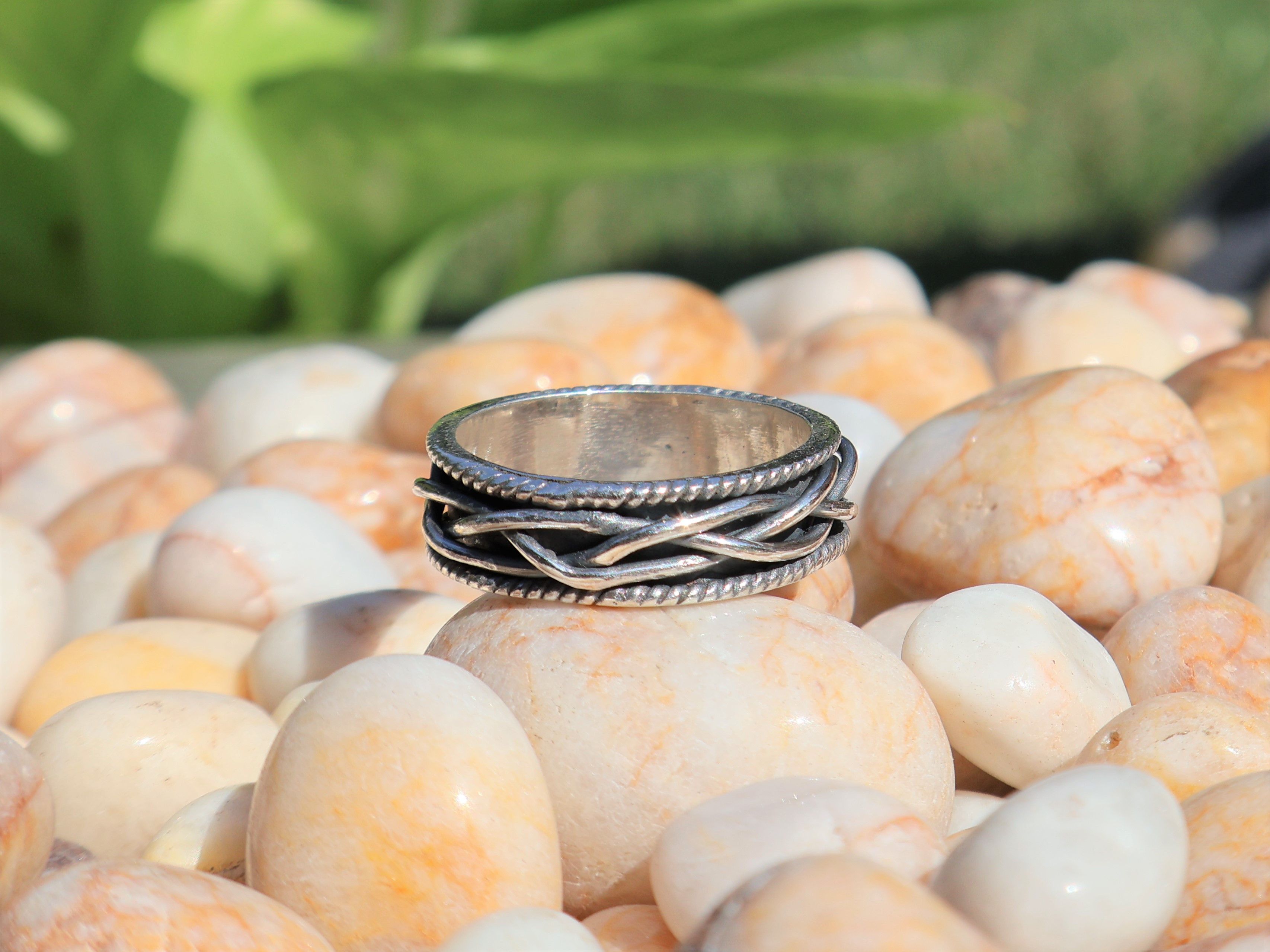 Handmade Silver Band Ring, 925 Sterling Silver Ring, Handmade Band, Size ONE SIZE - 2 Thumbnail