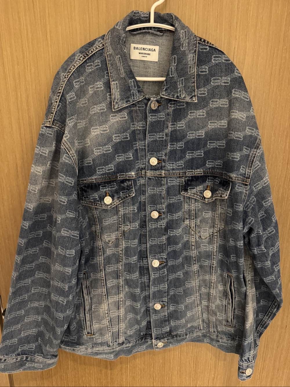 Balenciaga Balenciaga BB Monogram Denim Jacket Size XS Size US XS / EU 42 / 0 - 1 Thumbnail