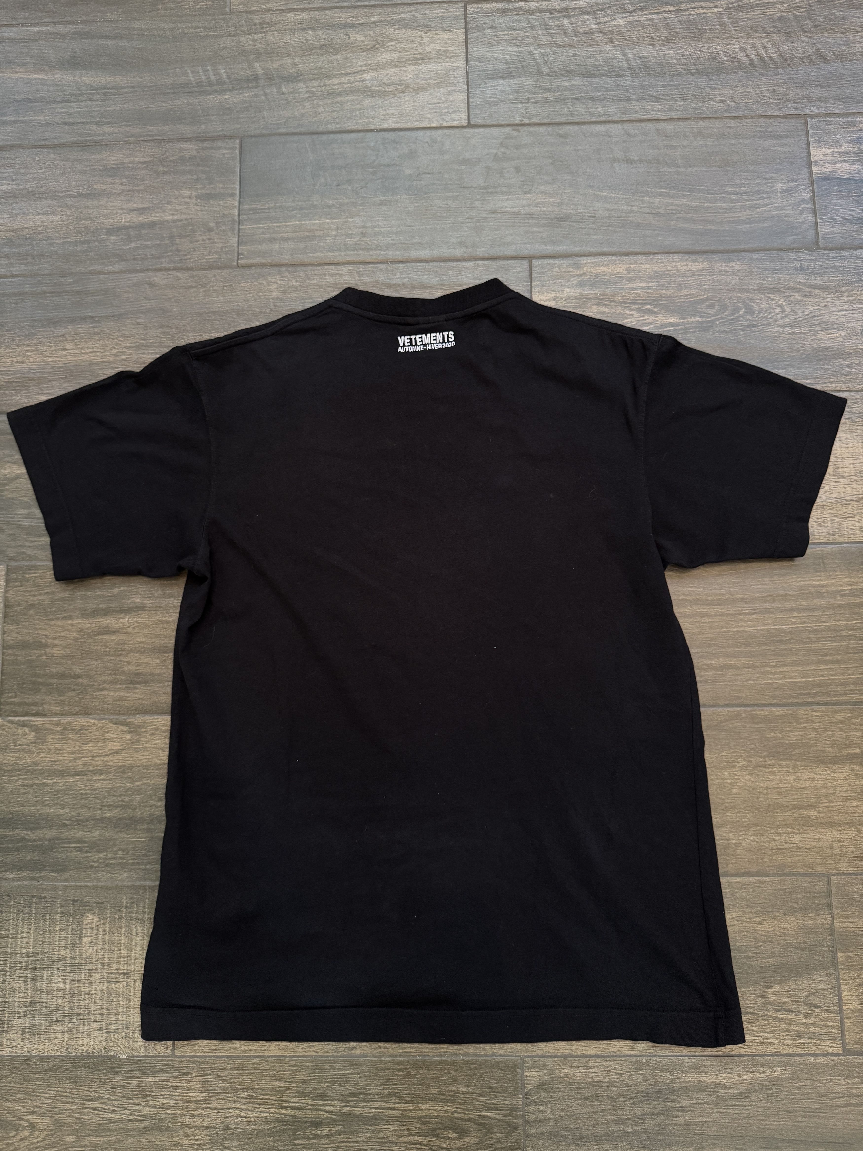 Vetements Vetements Shock Site Faces of Death Warning Tee Size US L / EU 52-54 / 3 - 2 Thumbnail