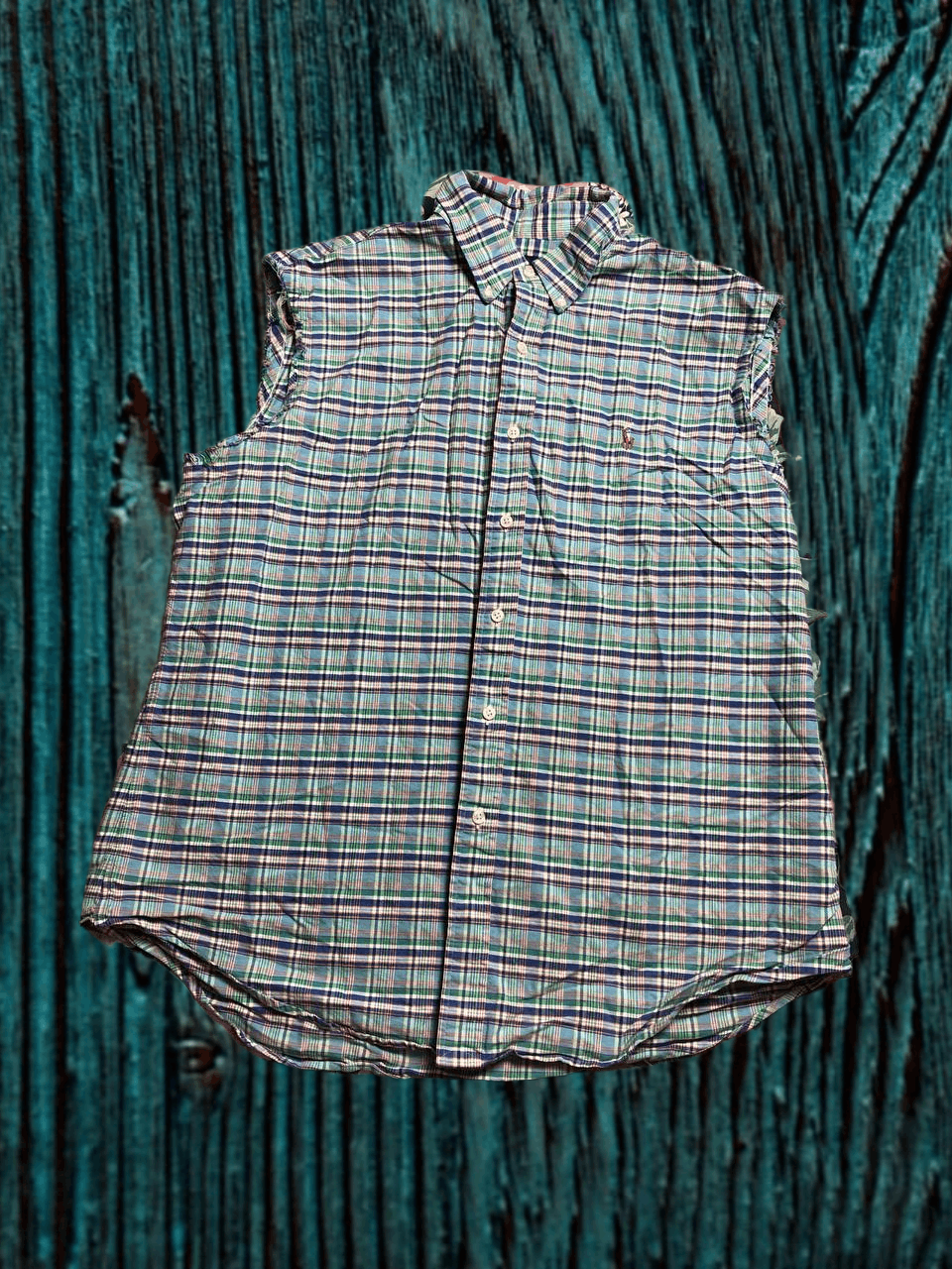 Polo Ralph Lauren POLO RALPH LAUREN Shirt Sleeveless Button Up Plaid Size US XL / EU 56 / 4 - 1 Thumbnail