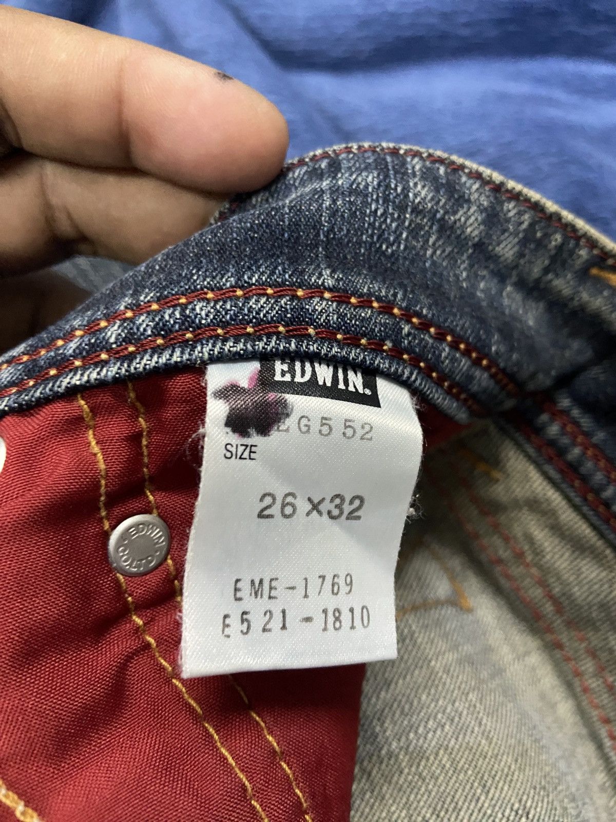 Edwin EDWIN 503 BLUE TRIP SKINNY DENIM JEANS Size US 26 / EU 42 - 7 Thumbnail