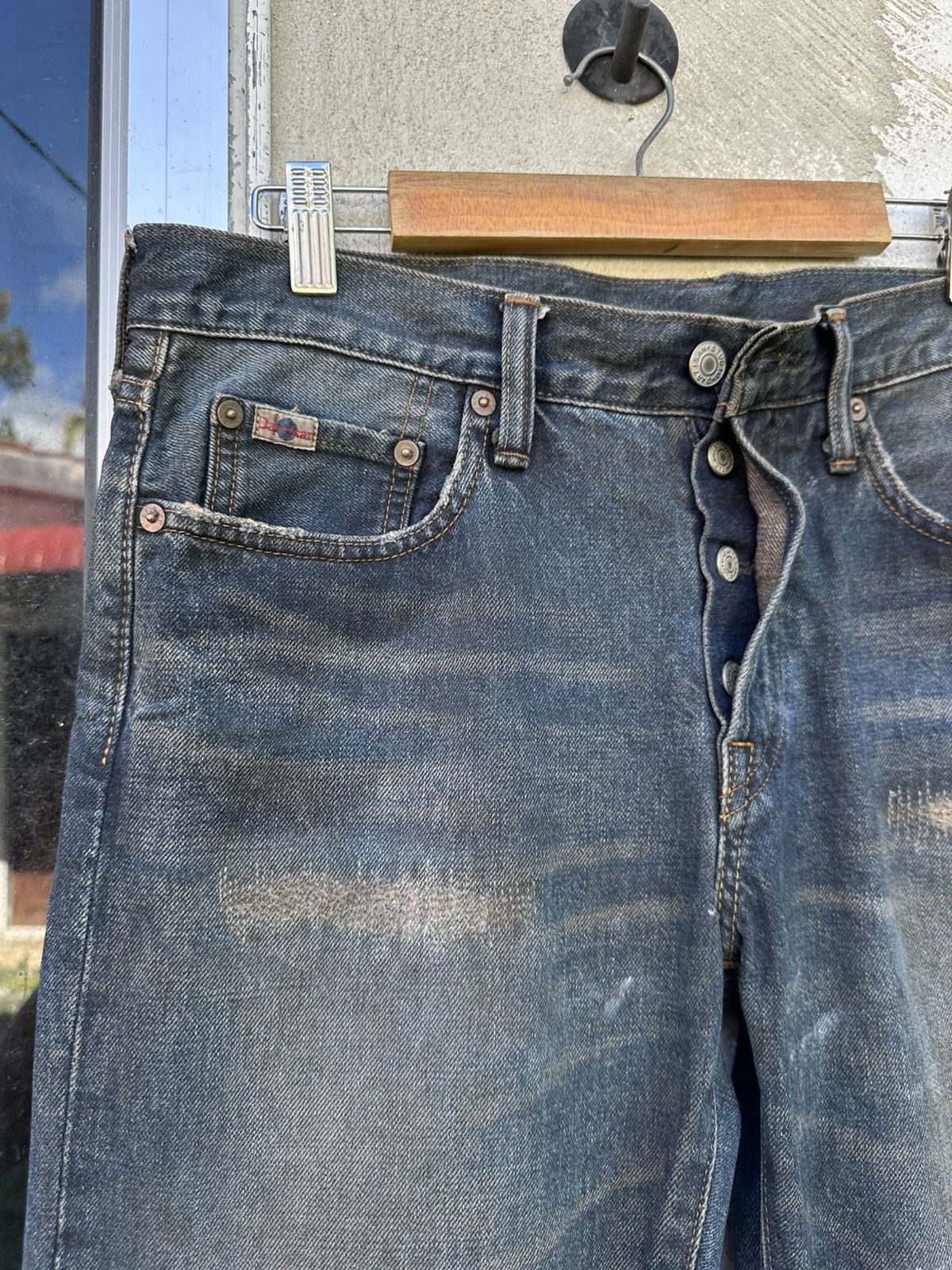 Studio D'Artisan Rare Vintage Studio D'artisan Rusty Distressed Denim Size US 32 / EU 48 - 4 Thumbnail