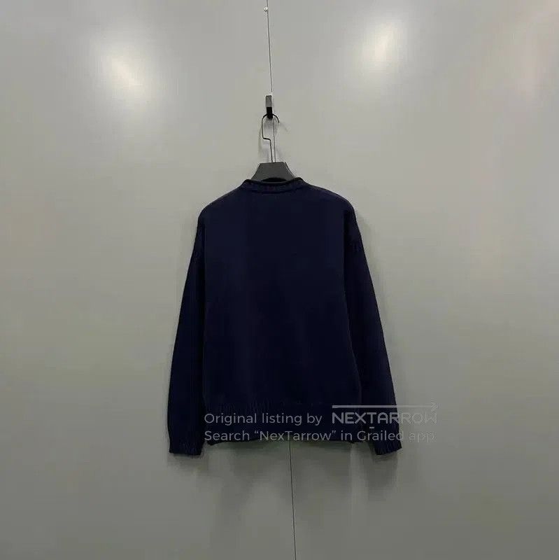 Dior Dior Men's Navy Wool Long Sleeve Sweater . Size US S / EU 44-46 / 1 - 3 Thumbnail