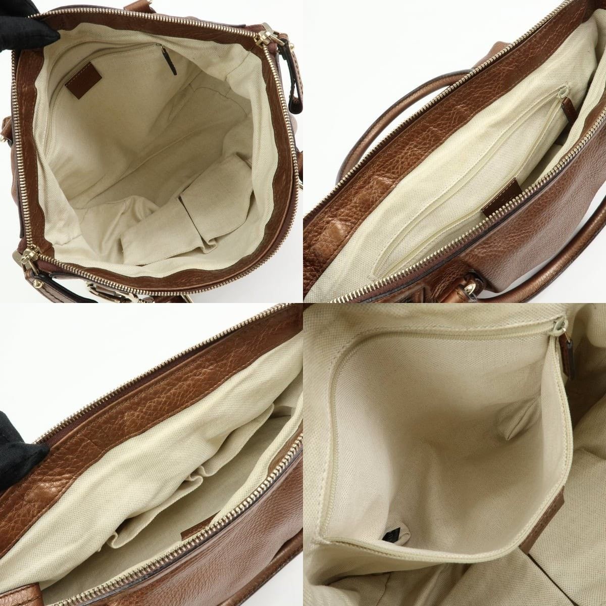 Gucci Gucci Sukey Interlocking G Calfskin Shoulder Bag Brown Size ONE SIZE - 7 Thumbnail