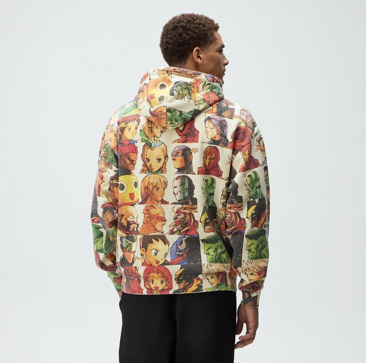 Kith × Marvel Comics Marvel vs. Capcom | Kith All-Over Vintage Nelson Hoodie Size US M / EU 48-50 / 2 - 3 Thumbnail