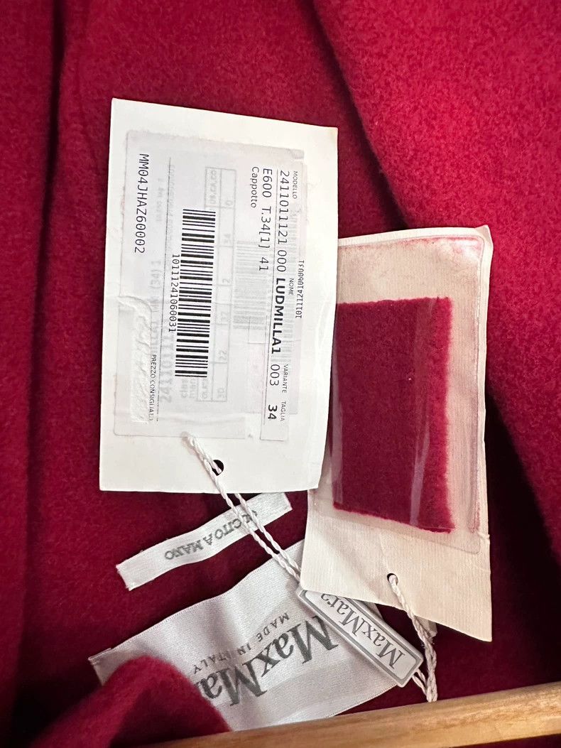 Max Mara Max Mara Red cashmere coat Size XS / US 0-2 / IT 36-38 - 3 Thumbnail
