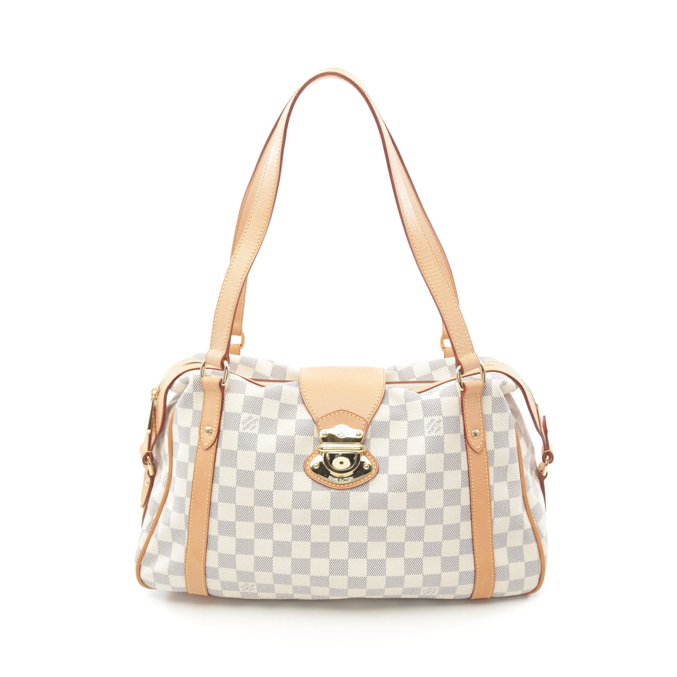 Louis Vuitton Louis Vuitton Stresa Pm Damier Azur Shoulder Bag Leather White Size ONE SIZE - 1 Thumbnail