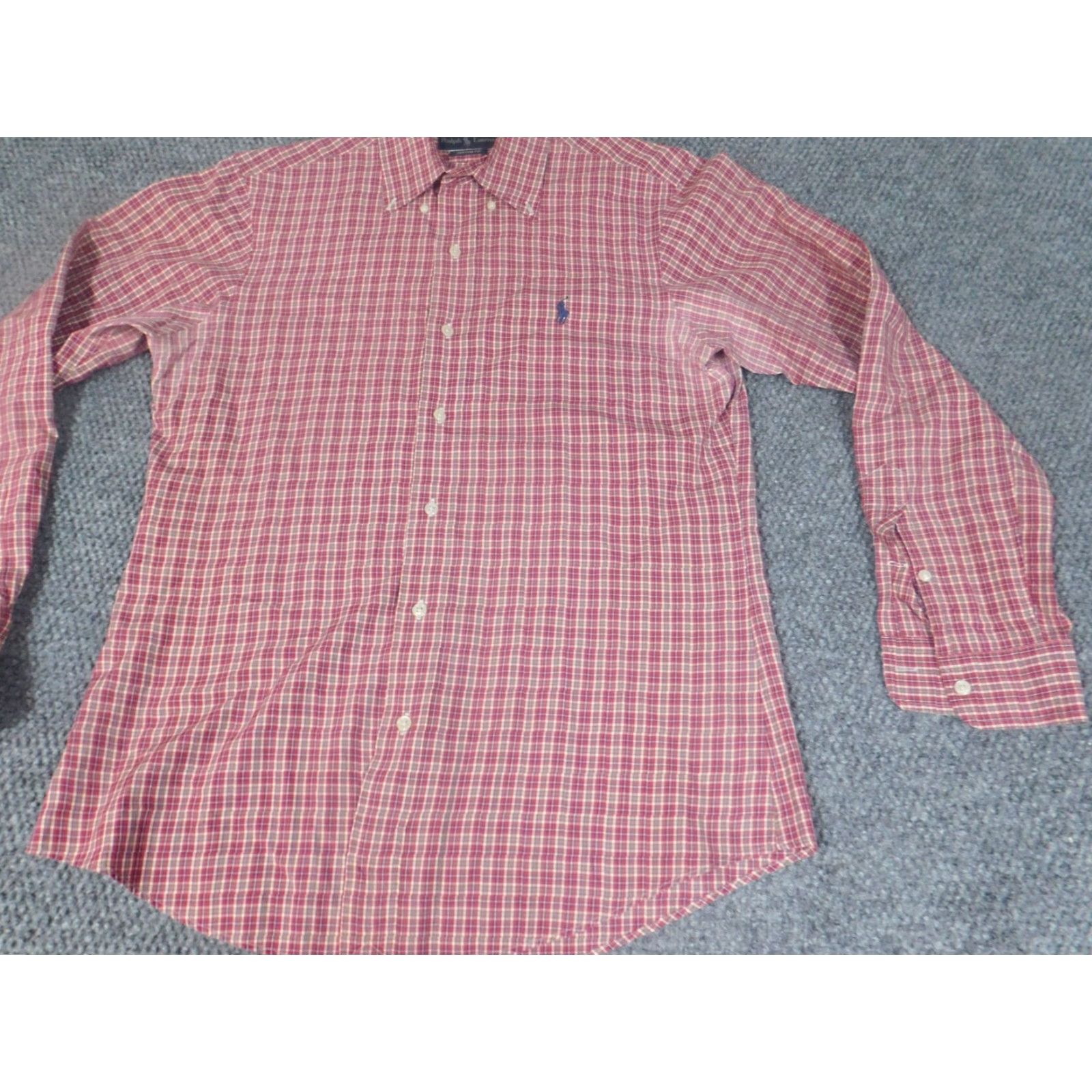 Ralph Lauren Ralph Lauren Shirt Mens Small Red Plaid Custom Fit Button Up Pony Logo Size US S / EU 44-46 / 1 - 2 Thumbnail