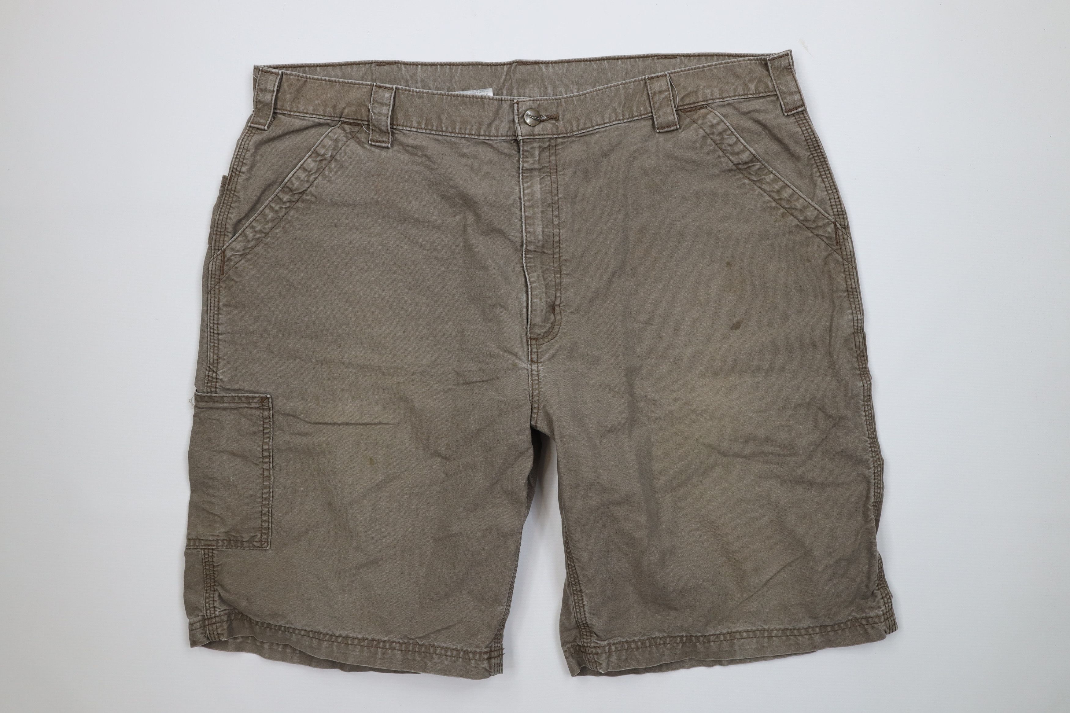 Carhartt Vintage Y2K Carhartt Spell Relaxed Fit Shorts Light Brown Size US 42 / EU 58 - 1 Thumbnail