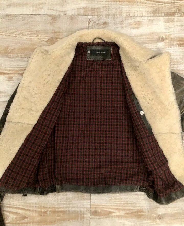 Dsquared2 Dsquared 2 shearling leather biker jacket Size US M / EU 48-50 / 2 - 7 Thumbnail