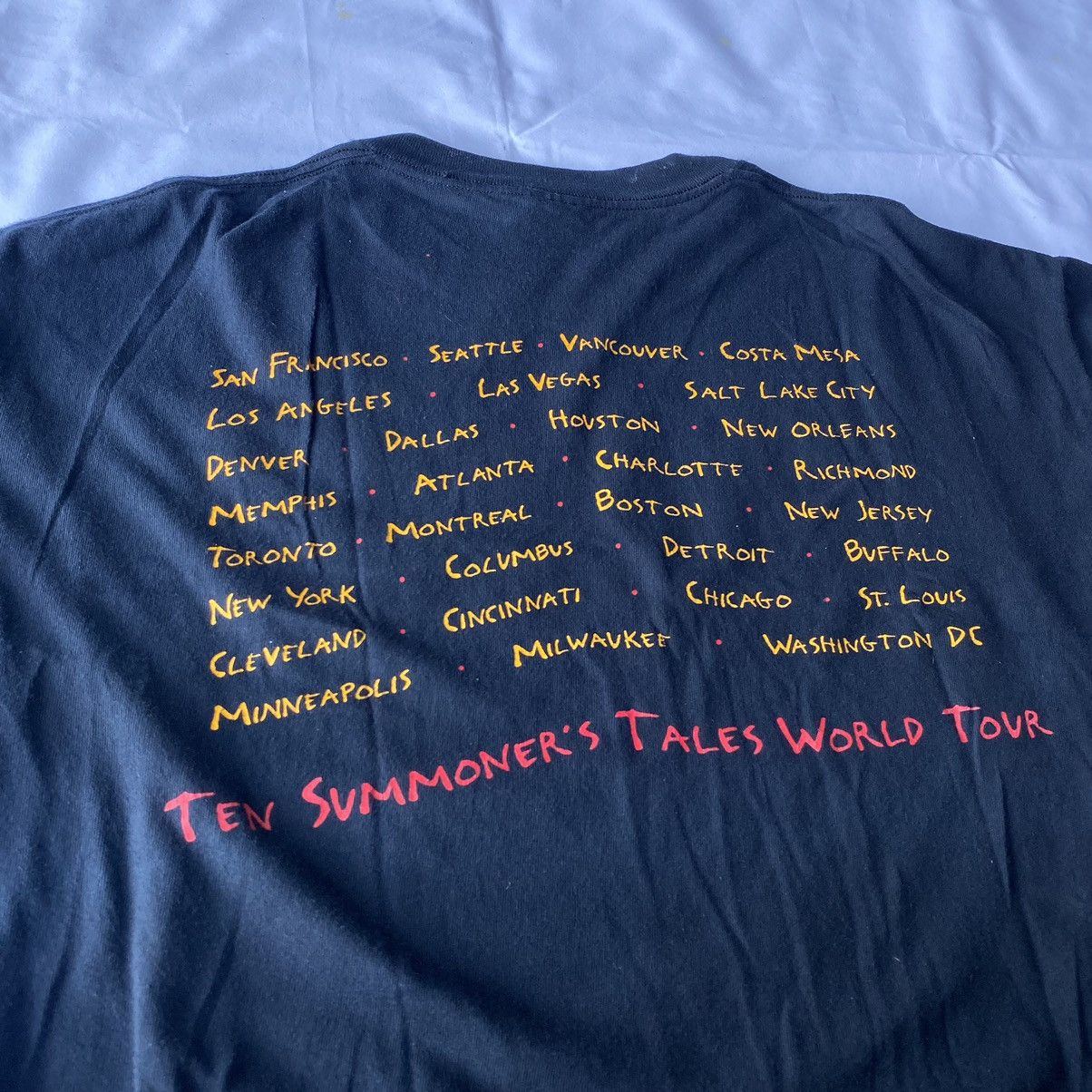 Band Tees × Vintage Vintage 90s Sting Ten Summoner’s Tales World Tour Tees Size US XL / EU 56 / 4 - 8 Thumbnail