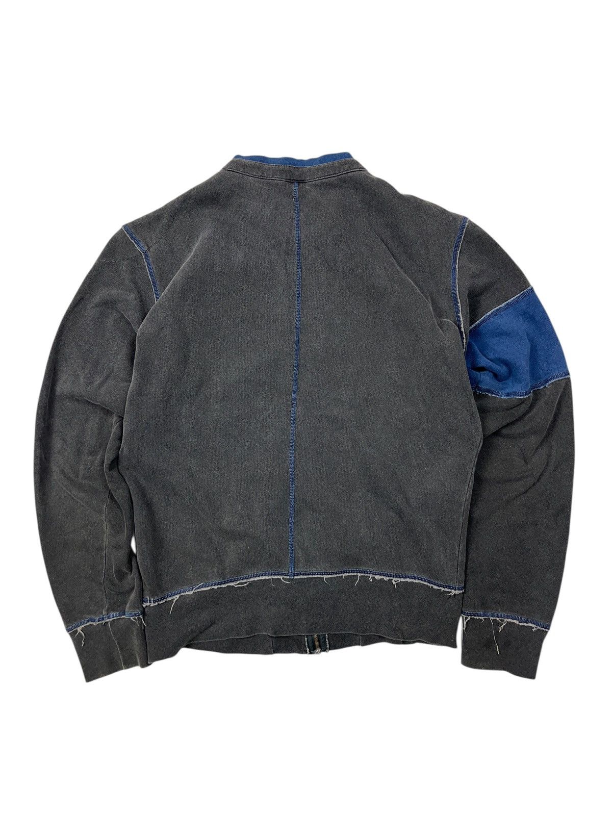 Diesel Vintage y2k Diesel Distressed Style Full Zip Sweatshirt Size US L / EU 52-54 / 3 - 2 Thumbnail