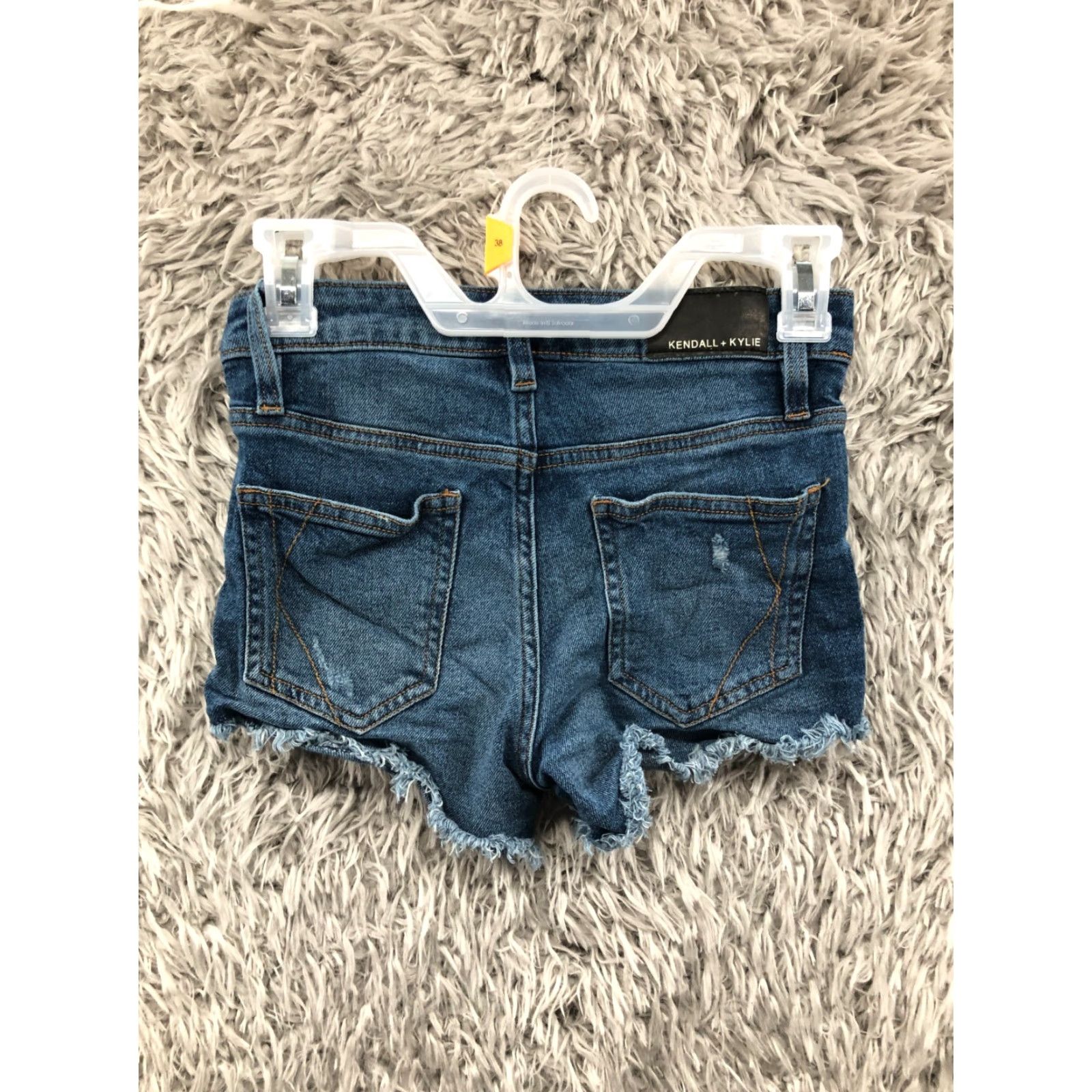 Vintage Kendall & Kylie Shorts Womens size 0 Drifter High Rise Dark Wash Blue Denim Jean Neighborhood Size 25" / US 0 / IT 36 - 4 Thumbnail