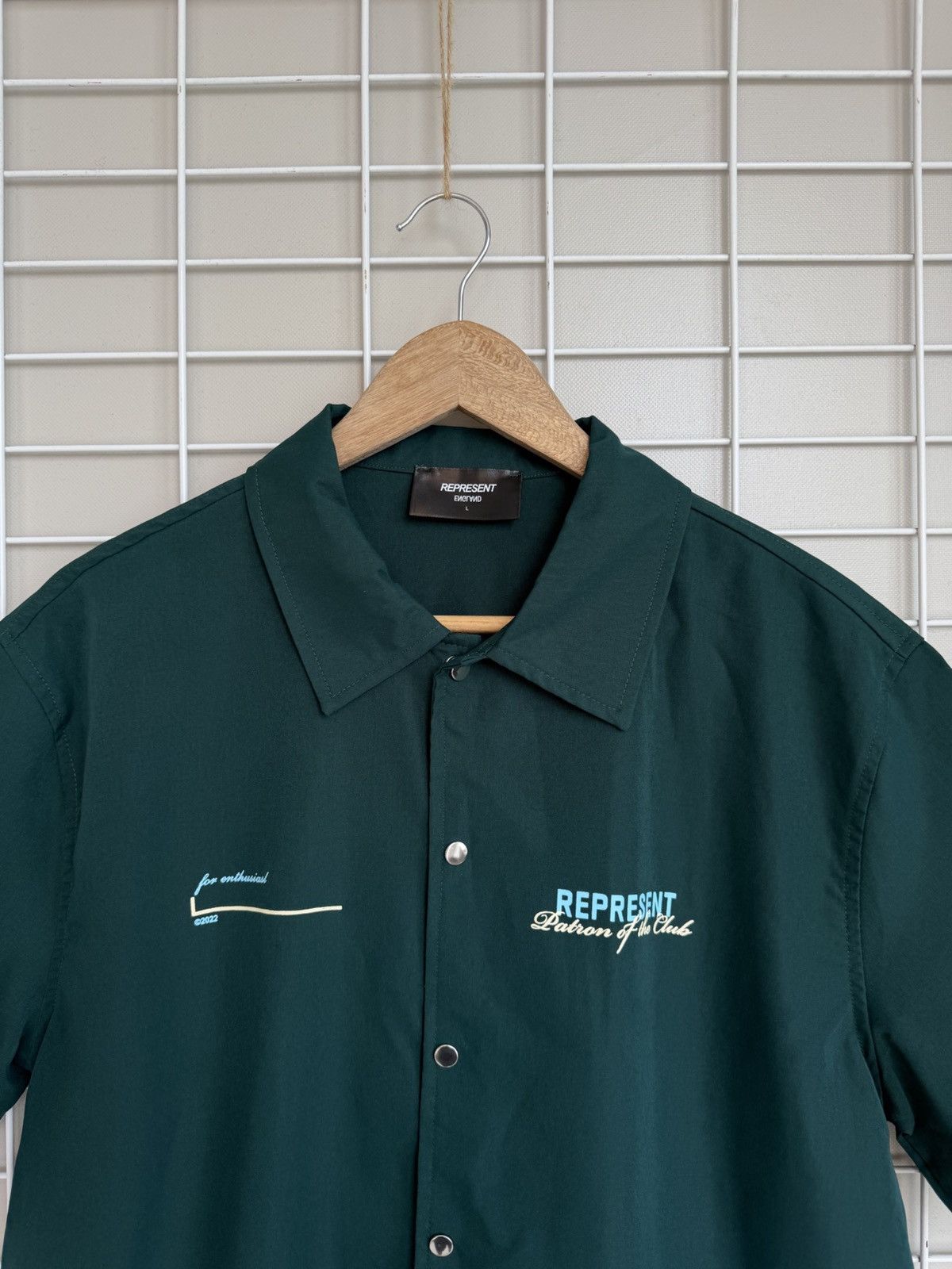 Represent Clo. Represent Patron of the Club Snap Shirt Mens Size L Size US L / EU 52-54 / 3 - 2 Thumbnail