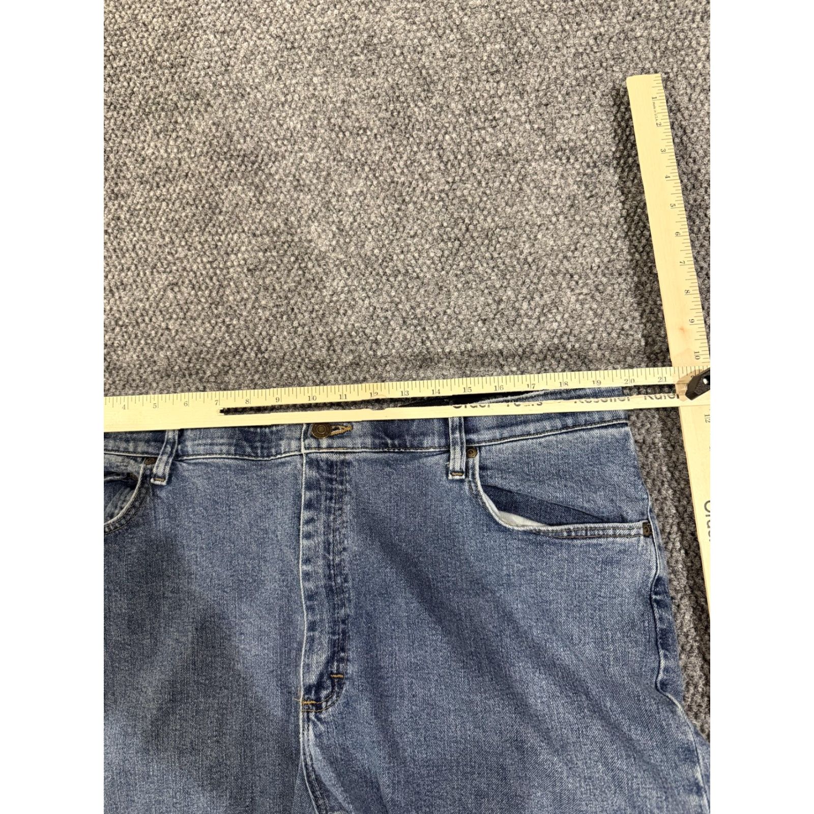 Wrangler Wrangler Jeans Mens 40x30 Blue Regular Fit Straight Leg Denim Comfort Flex Waist 98CF-WL.WW Size US 40 / EU 56 - 4 Thumbnail